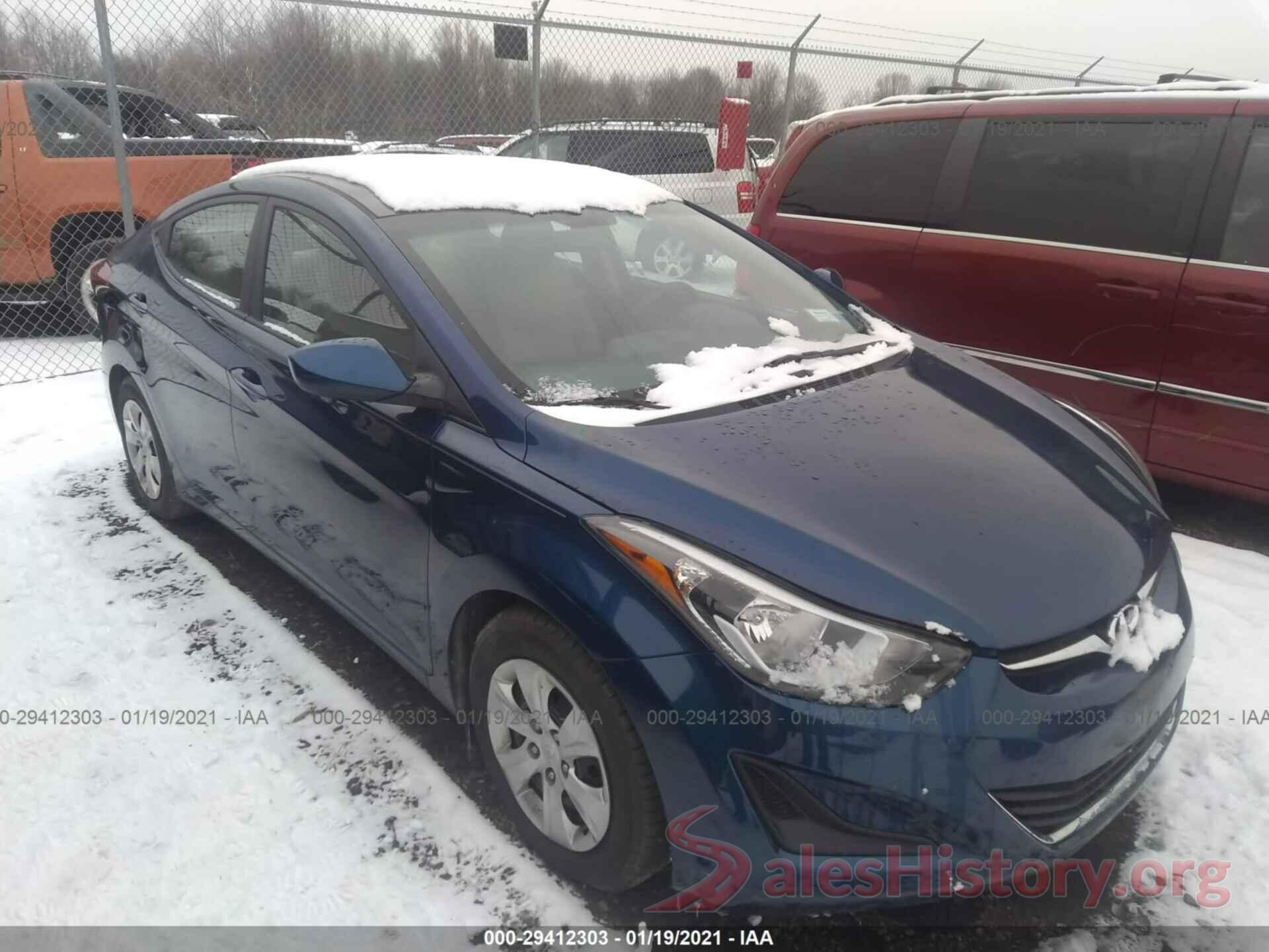 5NPDH4AE7GH762430 2016 HYUNDAI ELANTRA