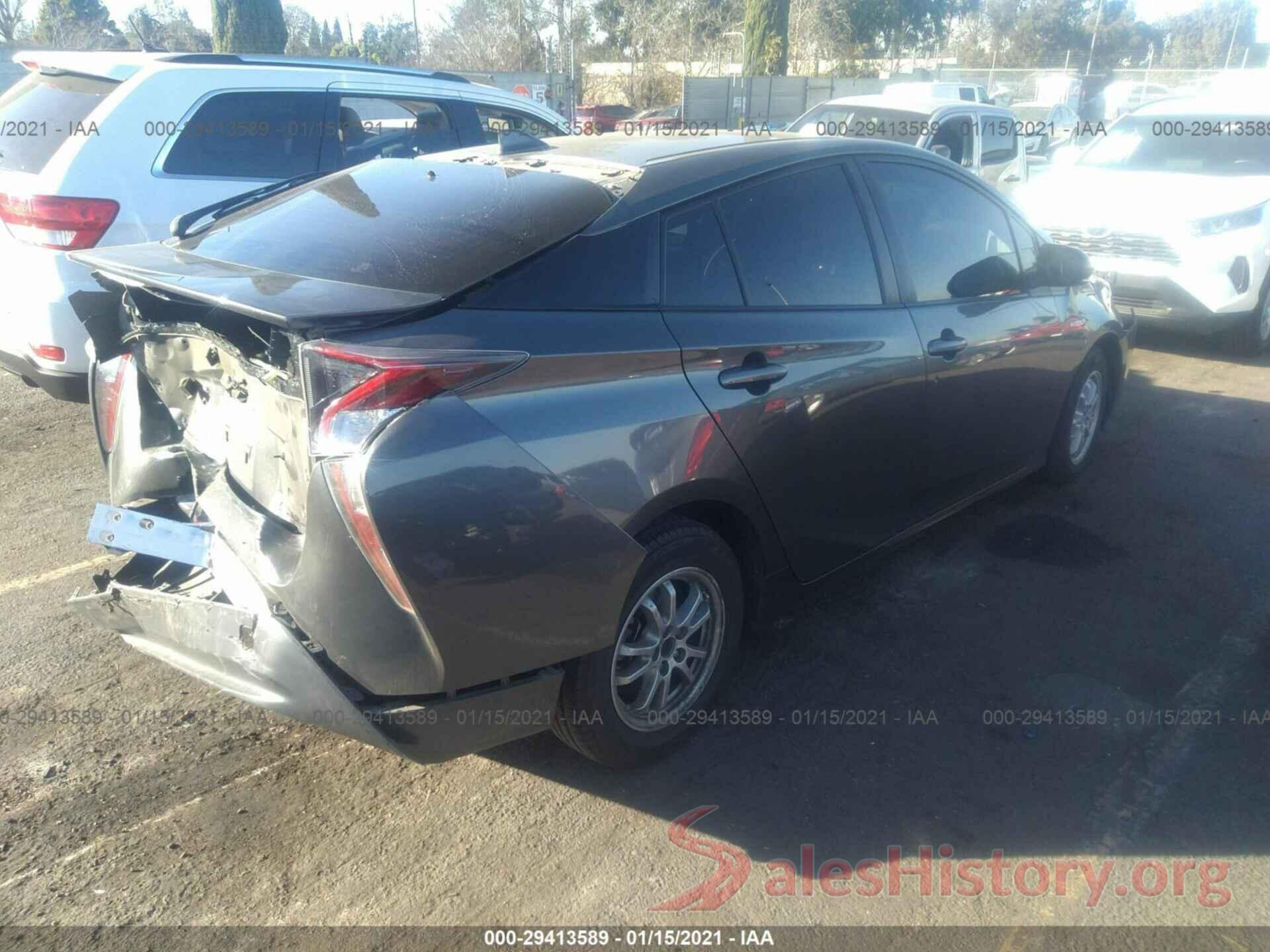 JTDKBRFU7G3016450 2016 TOYOTA PRIUS