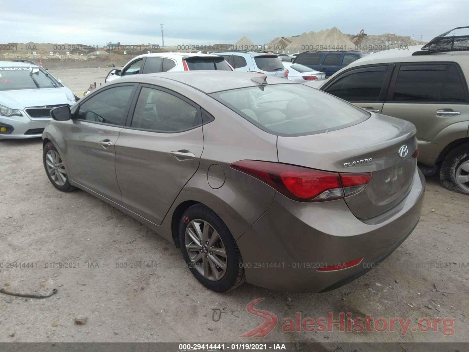 5NPDH4AE1GH748667 2016 HYUNDAI ELANTRA