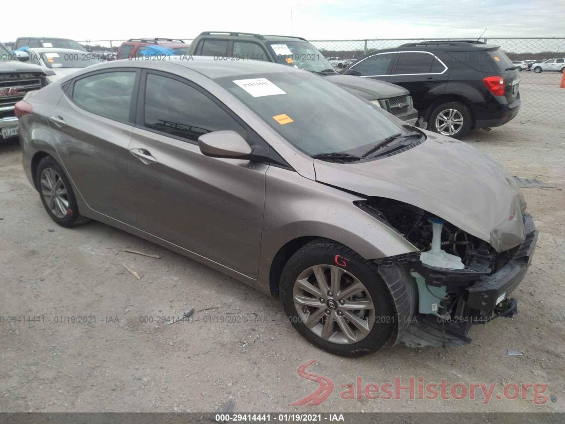 5NPDH4AE1GH748667 2016 HYUNDAI ELANTRA