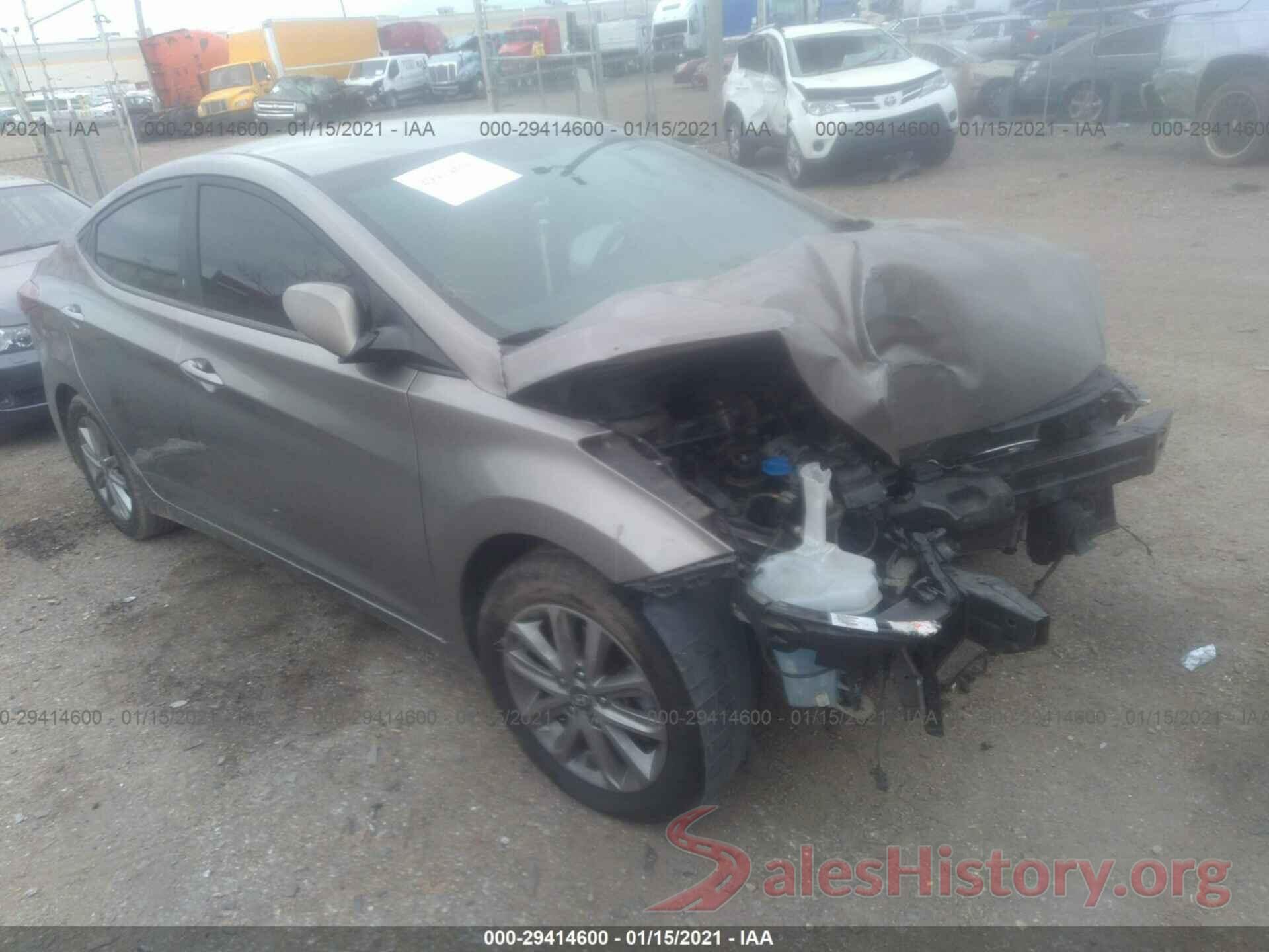 5NPDH4AE9GH753051 2016 HYUNDAI ELANTRA