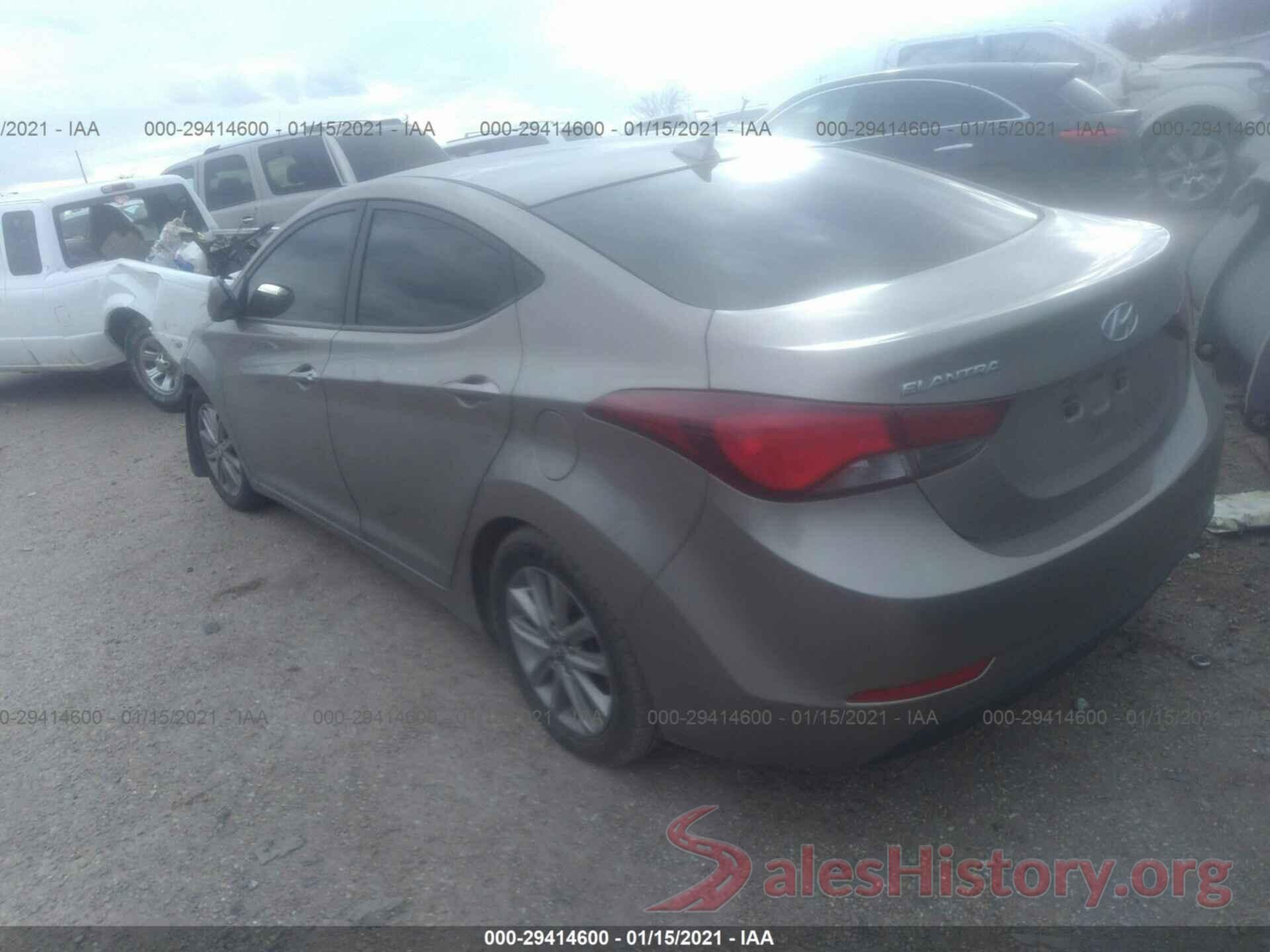 5NPDH4AE9GH753051 2016 HYUNDAI ELANTRA