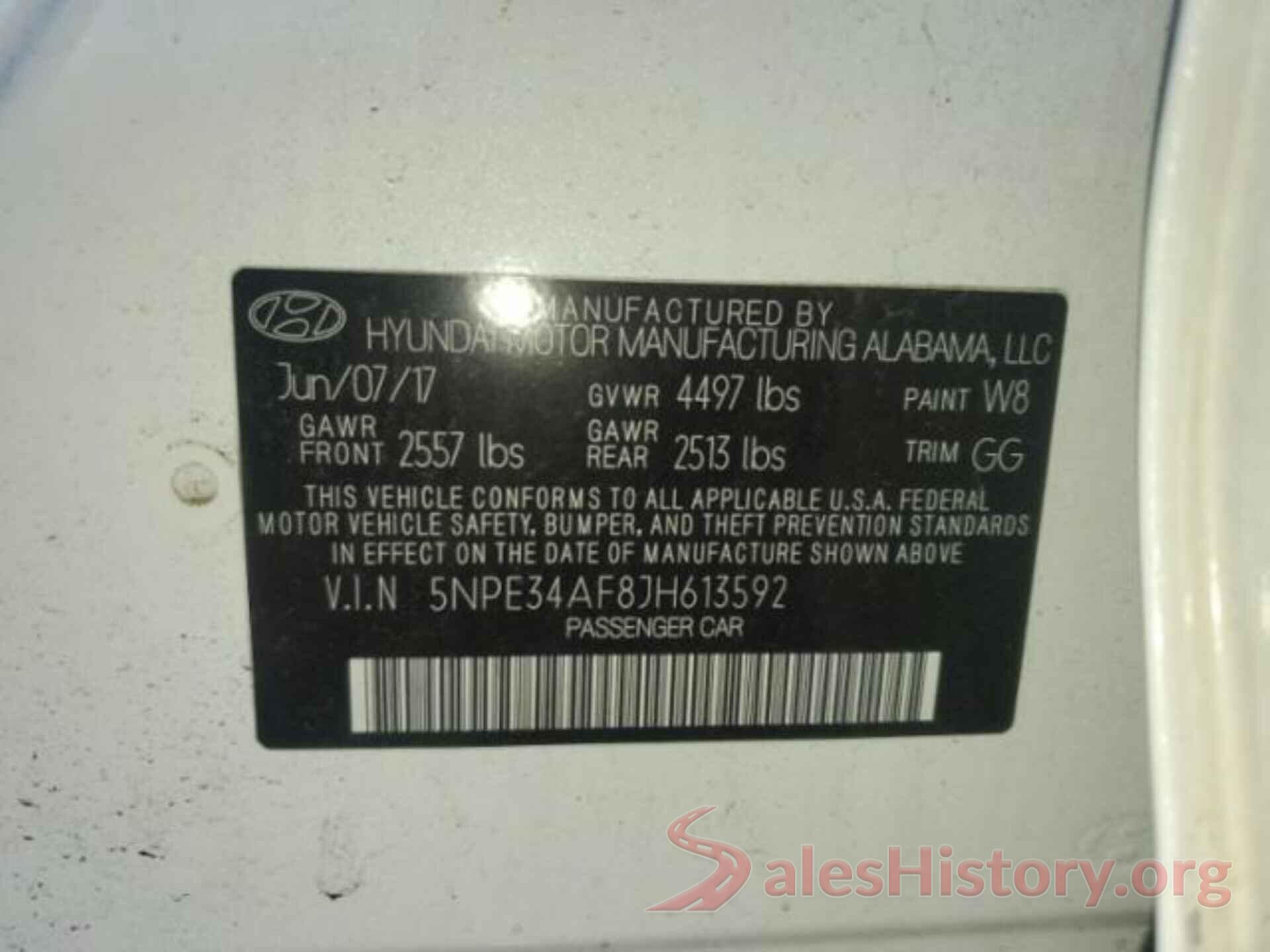 5NPE34AF8JH613592 2018 HYUNDAI SONATA