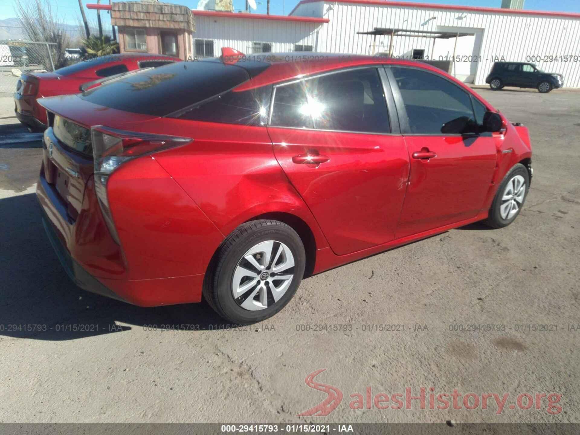 JTDKARFU6G3524668 2016 TOYOTA PRIUS