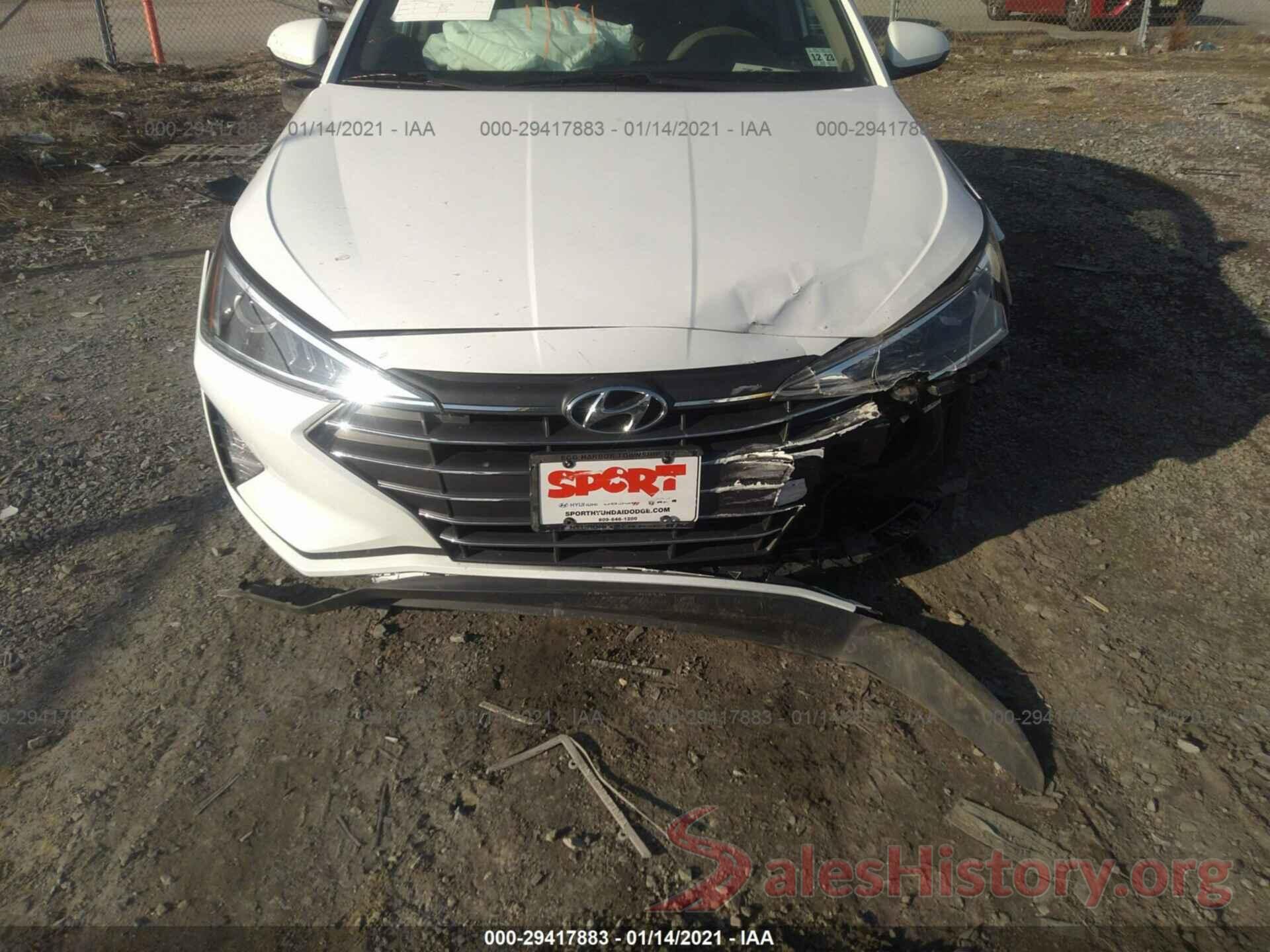 5NPD84LF2KH436727 2019 HYUNDAI ELANTRA