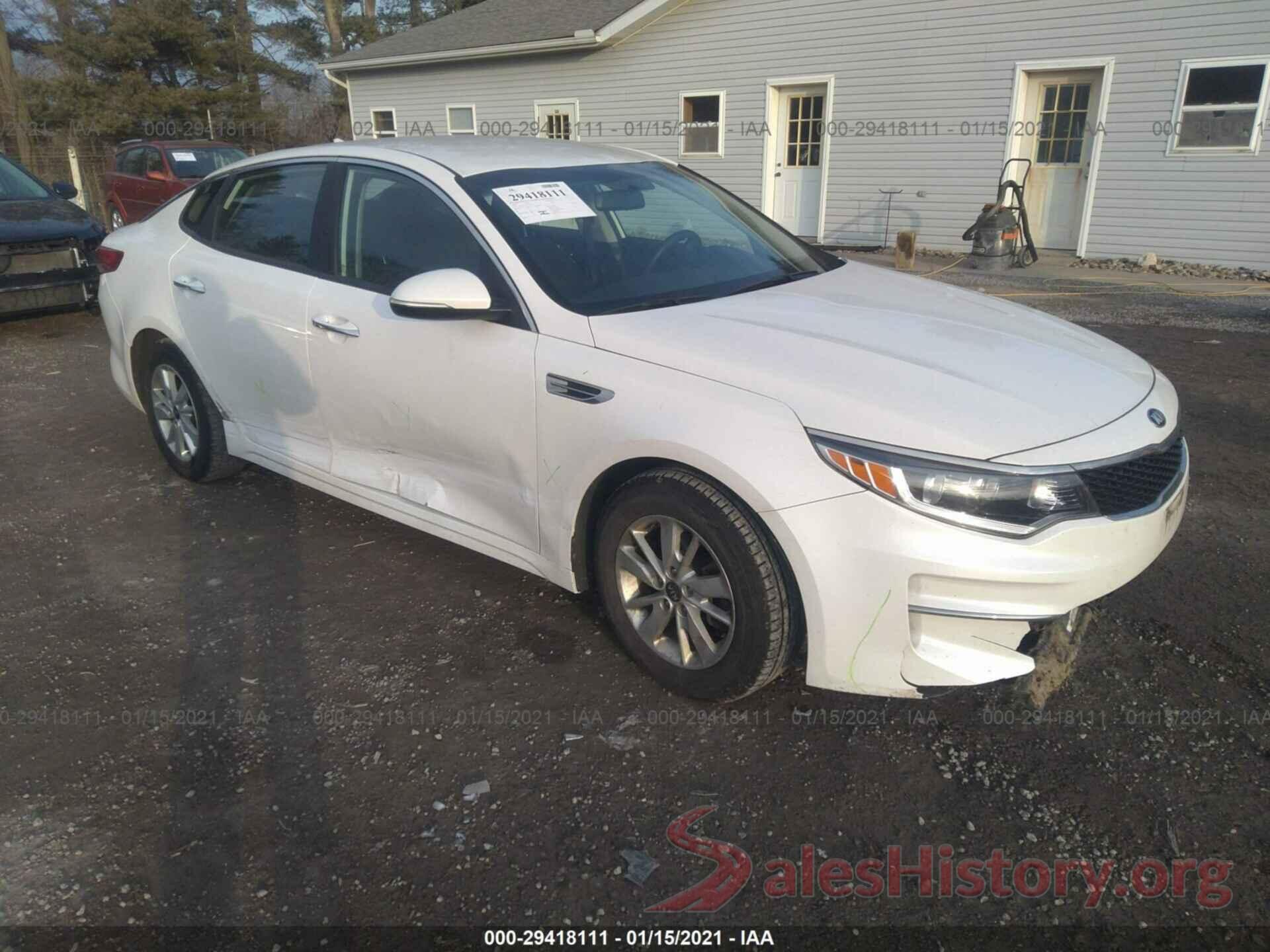 KNAGT4L37G5107172 2016 KIA OPTIMA