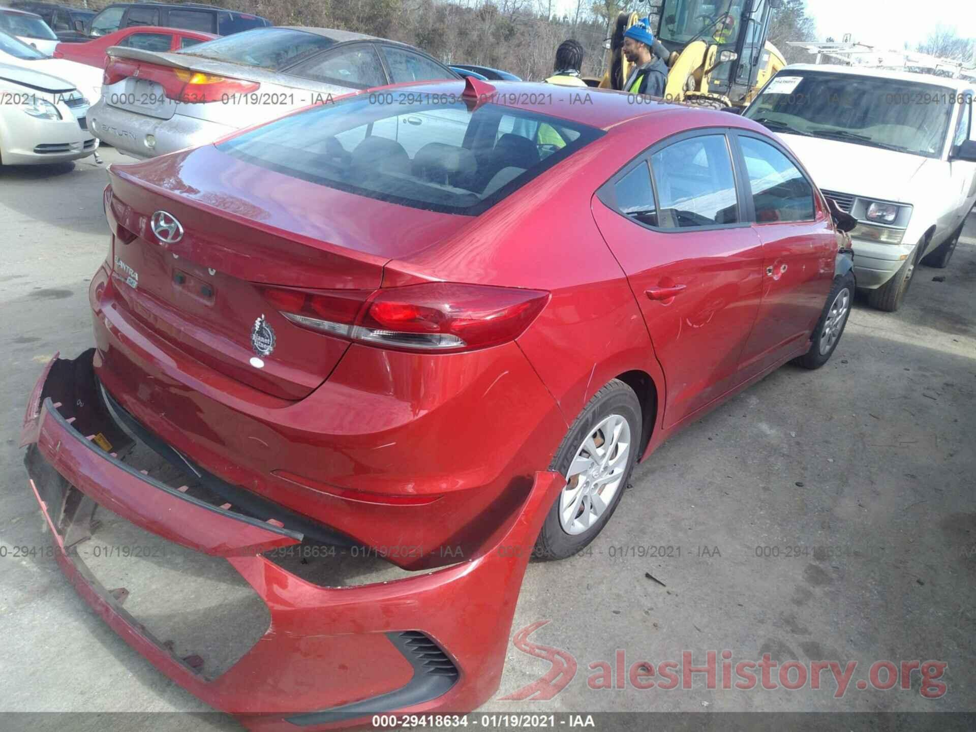 5NPD74LF6HH140850 2017 HYUNDAI ELANTRA