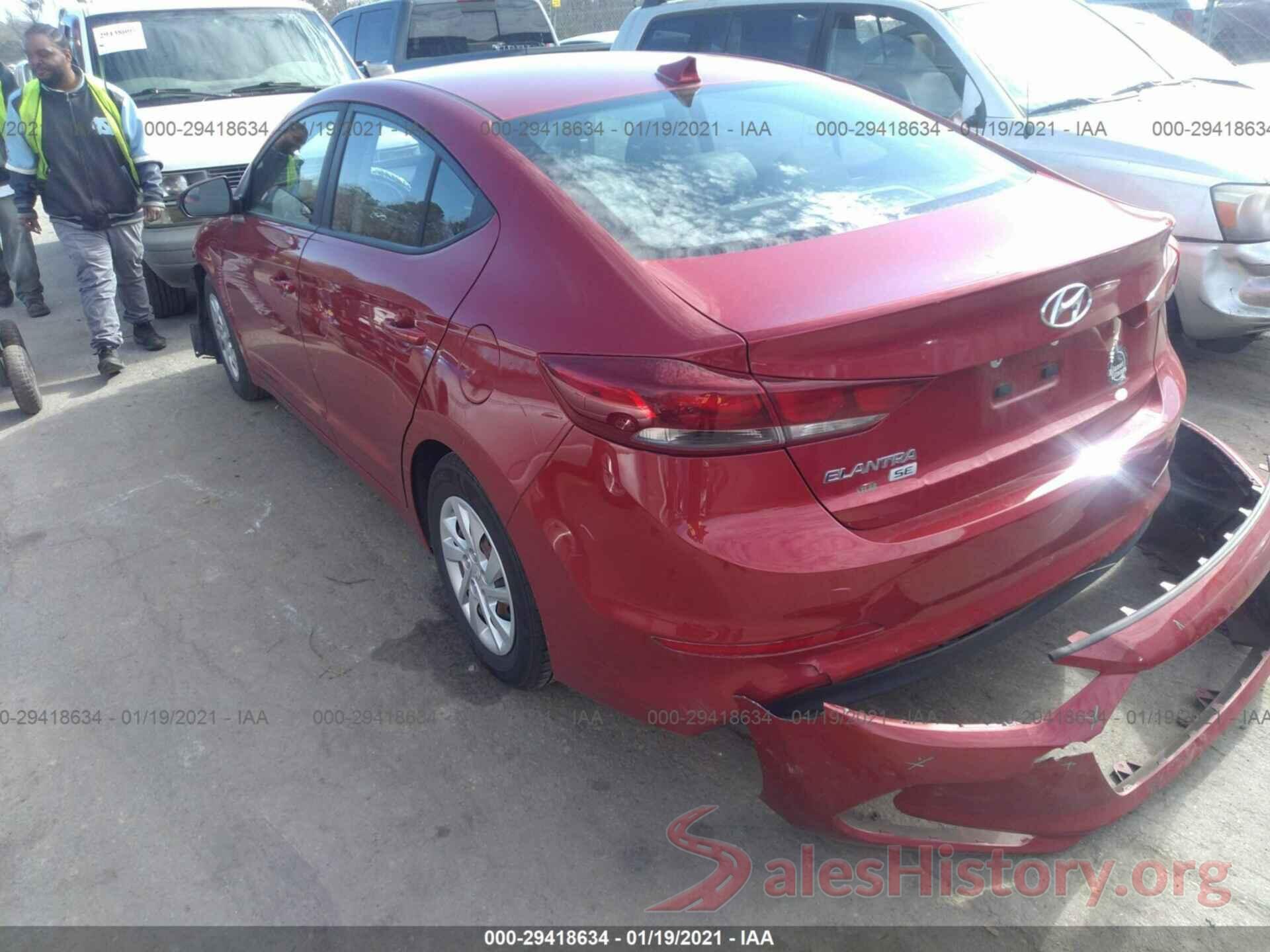 5NPD74LF6HH140850 2017 HYUNDAI ELANTRA