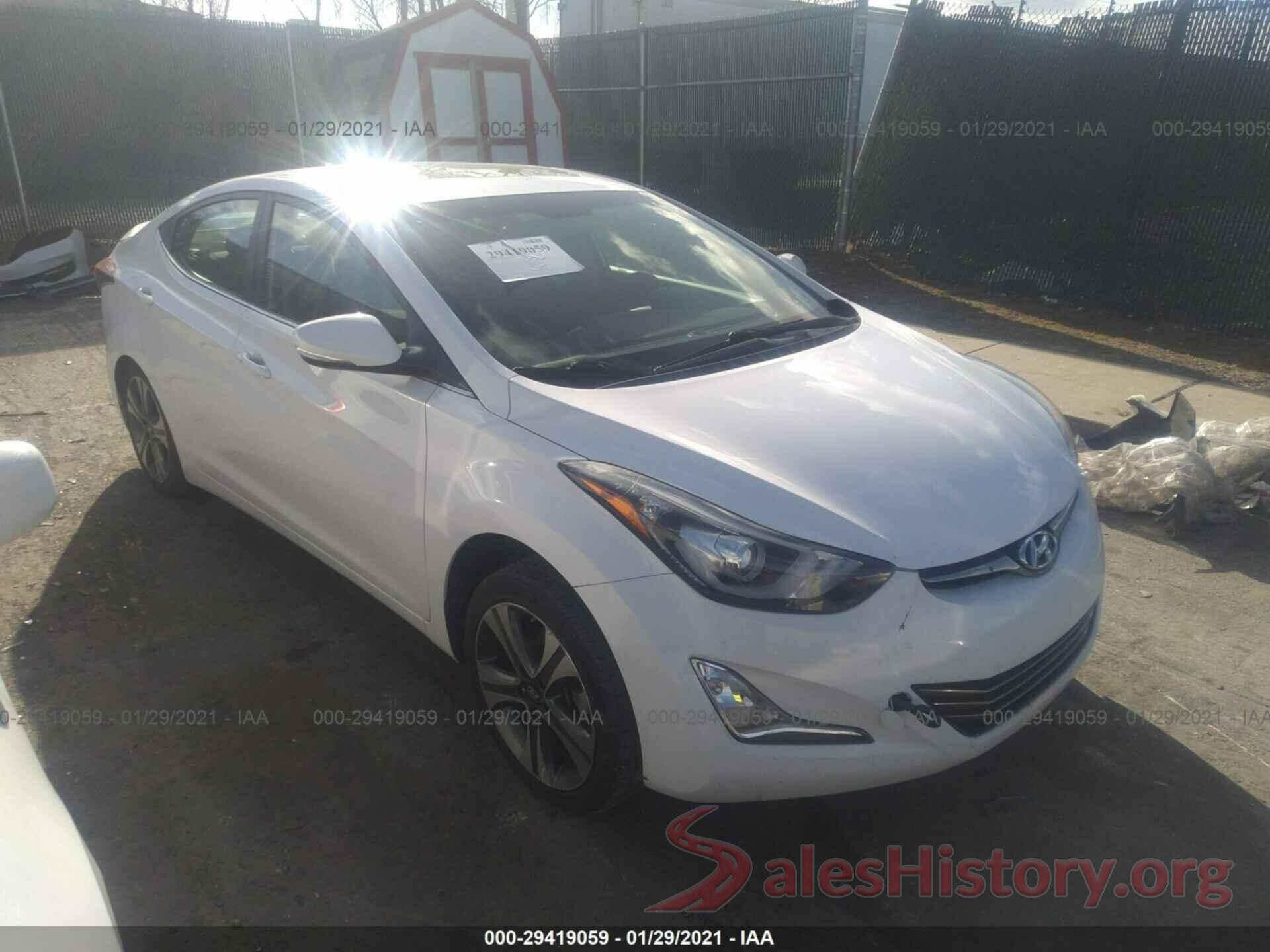 KMHDH4AH3GU511870 2016 HYUNDAI ELANTRA