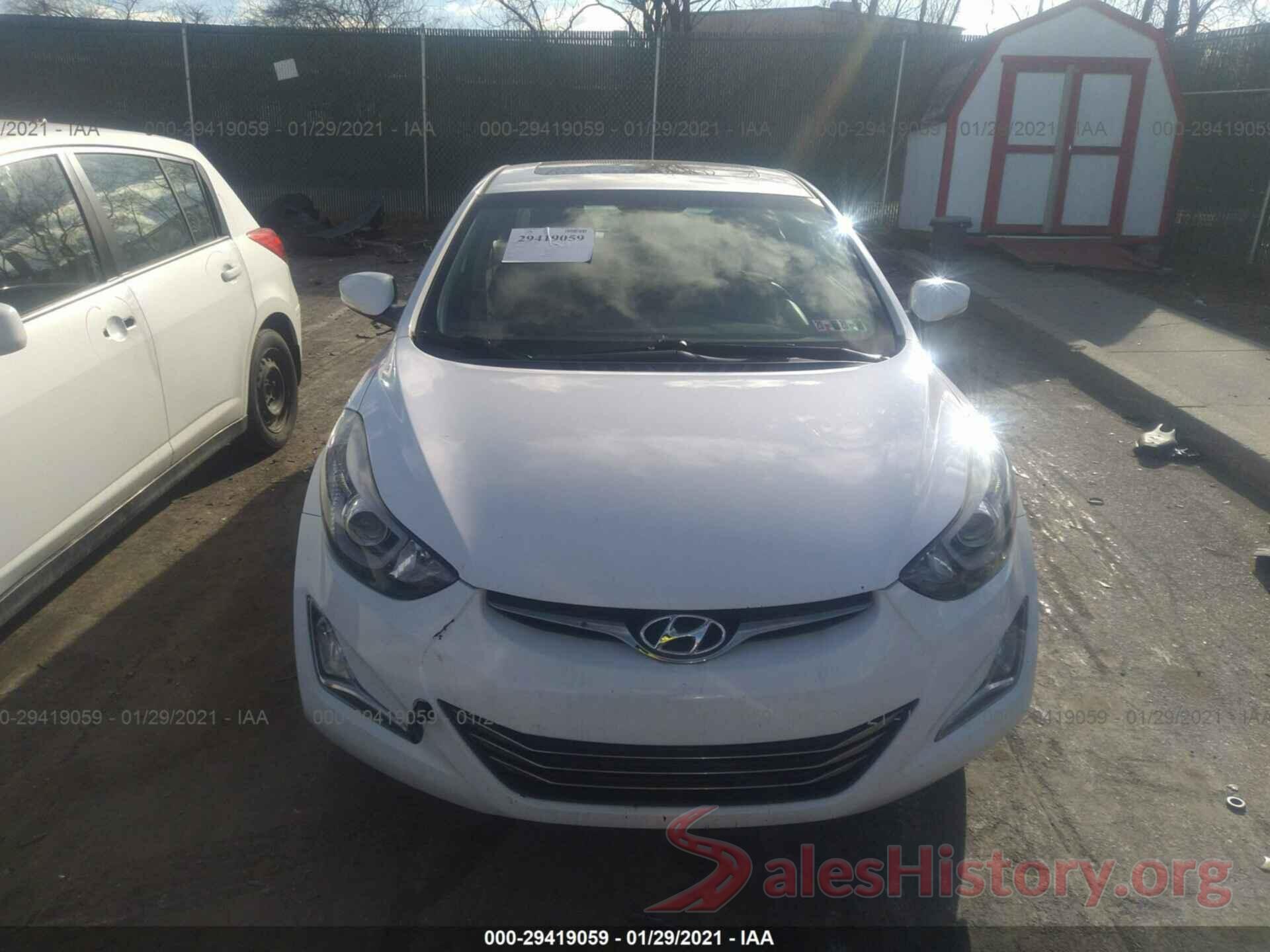 KMHDH4AH3GU511870 2016 HYUNDAI ELANTRA