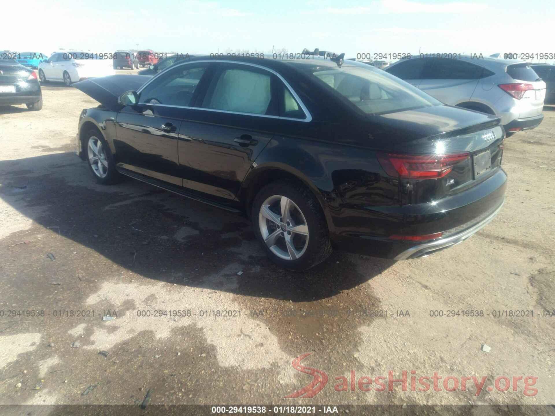 WAUDNAF41KA015202 2019 AUDI A4