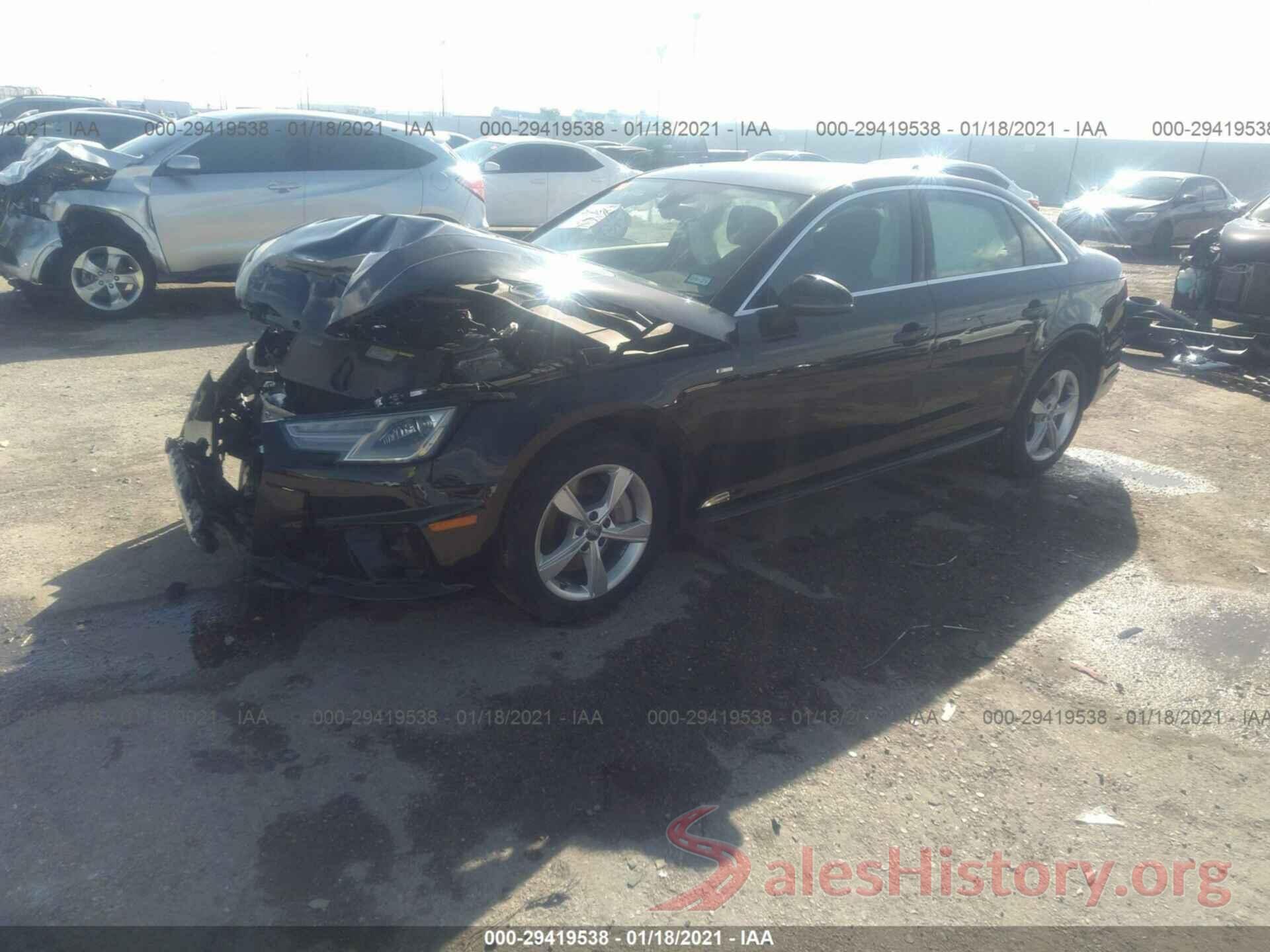 WAUDNAF41KA015202 2019 AUDI A4