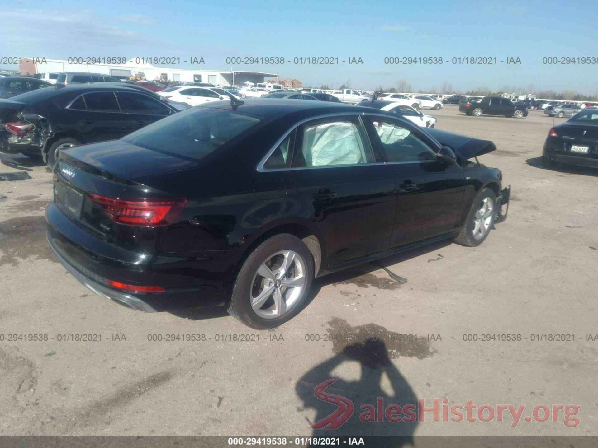 WAUDNAF41KA015202 2019 AUDI A4