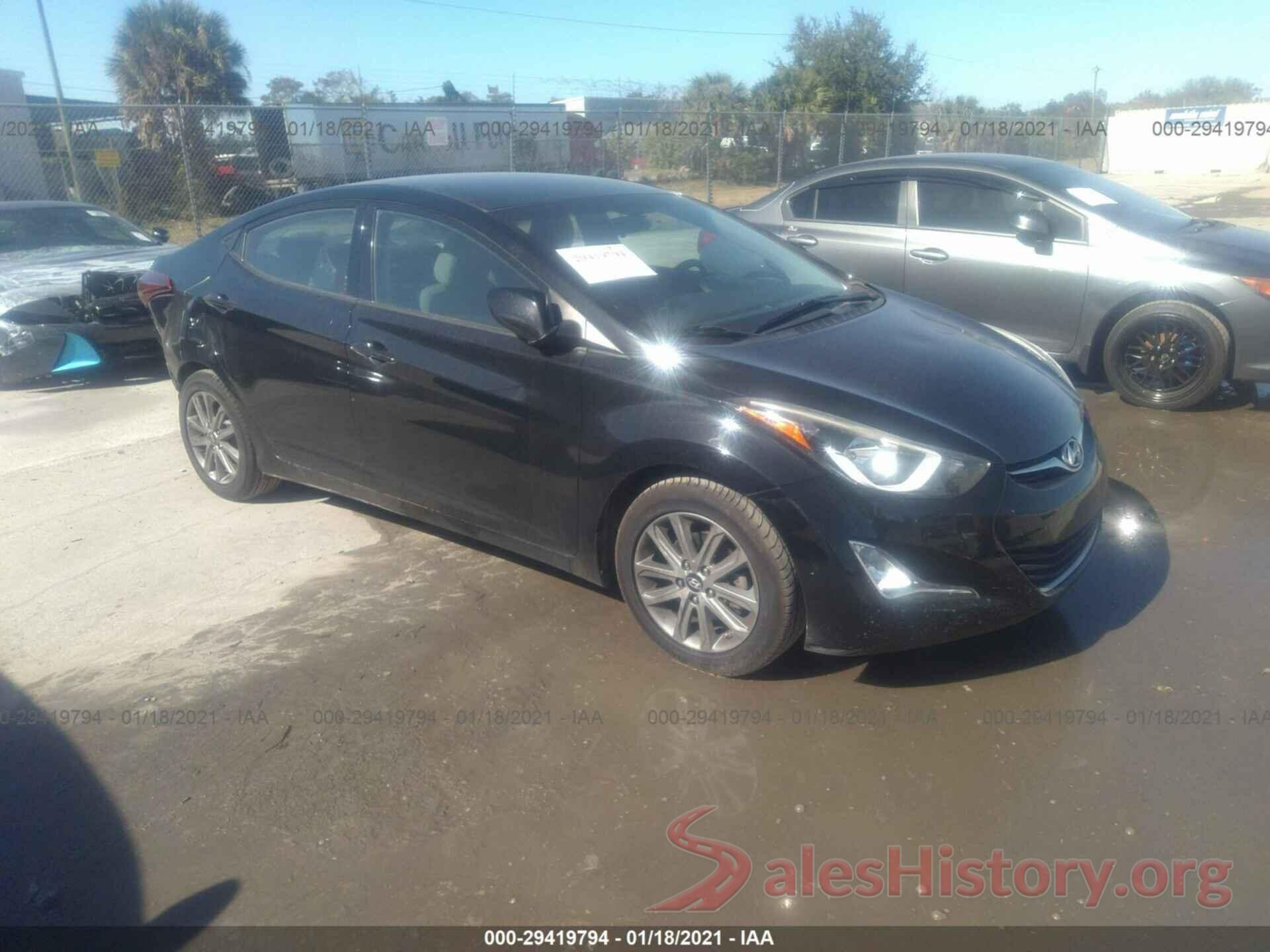 5NPDH4AE8GH771282 2016 HYUNDAI ELANTRA