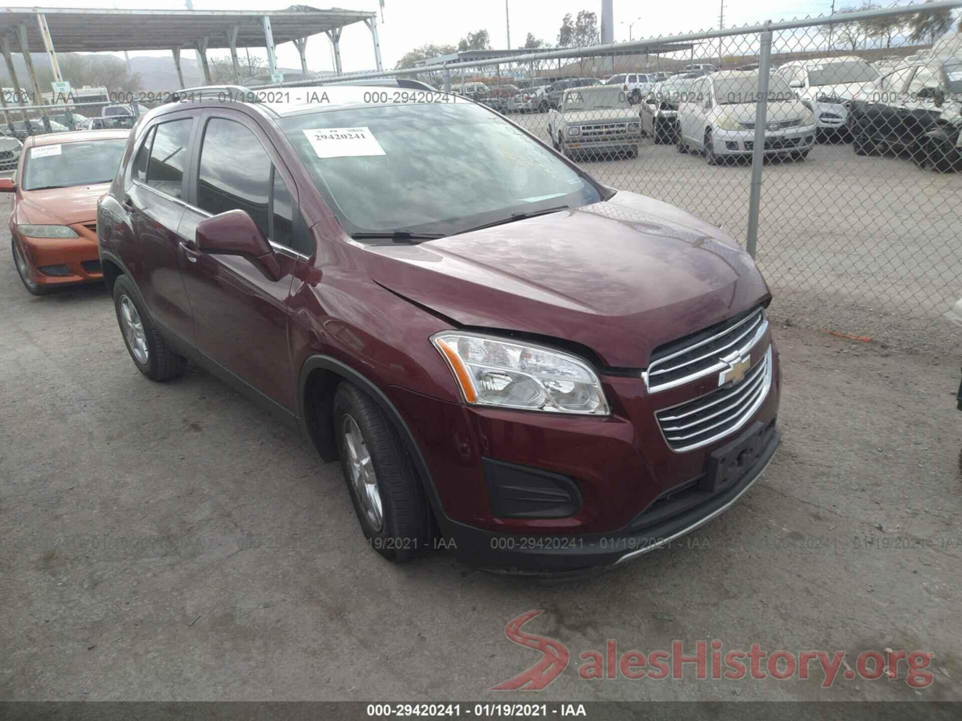 3GNCJLSB5GL185791 2016 CHEVROLET TRAX