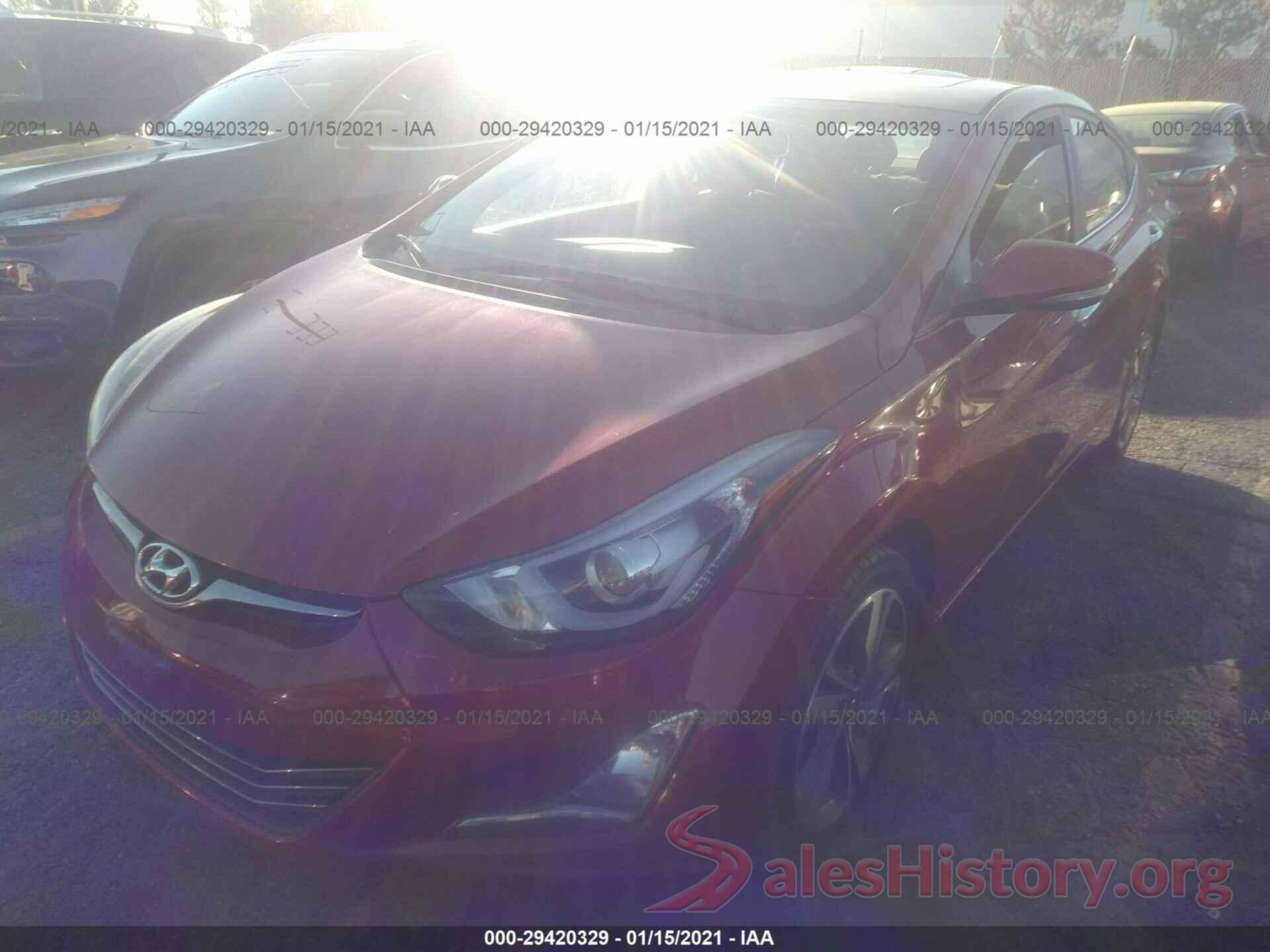 KMHDH4AE2GU594858 2016 HYUNDAI ELANTRA