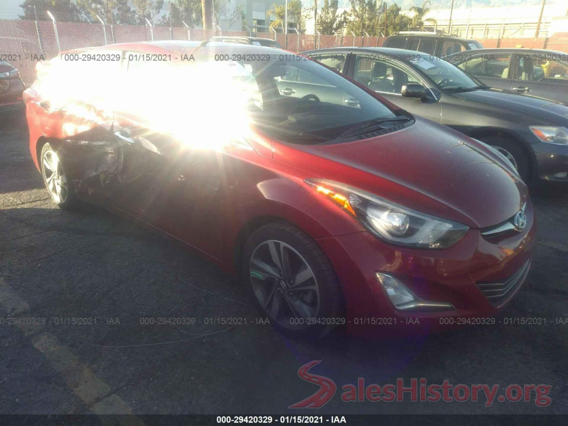 KMHDH4AE2GU594858 2016 HYUNDAI ELANTRA