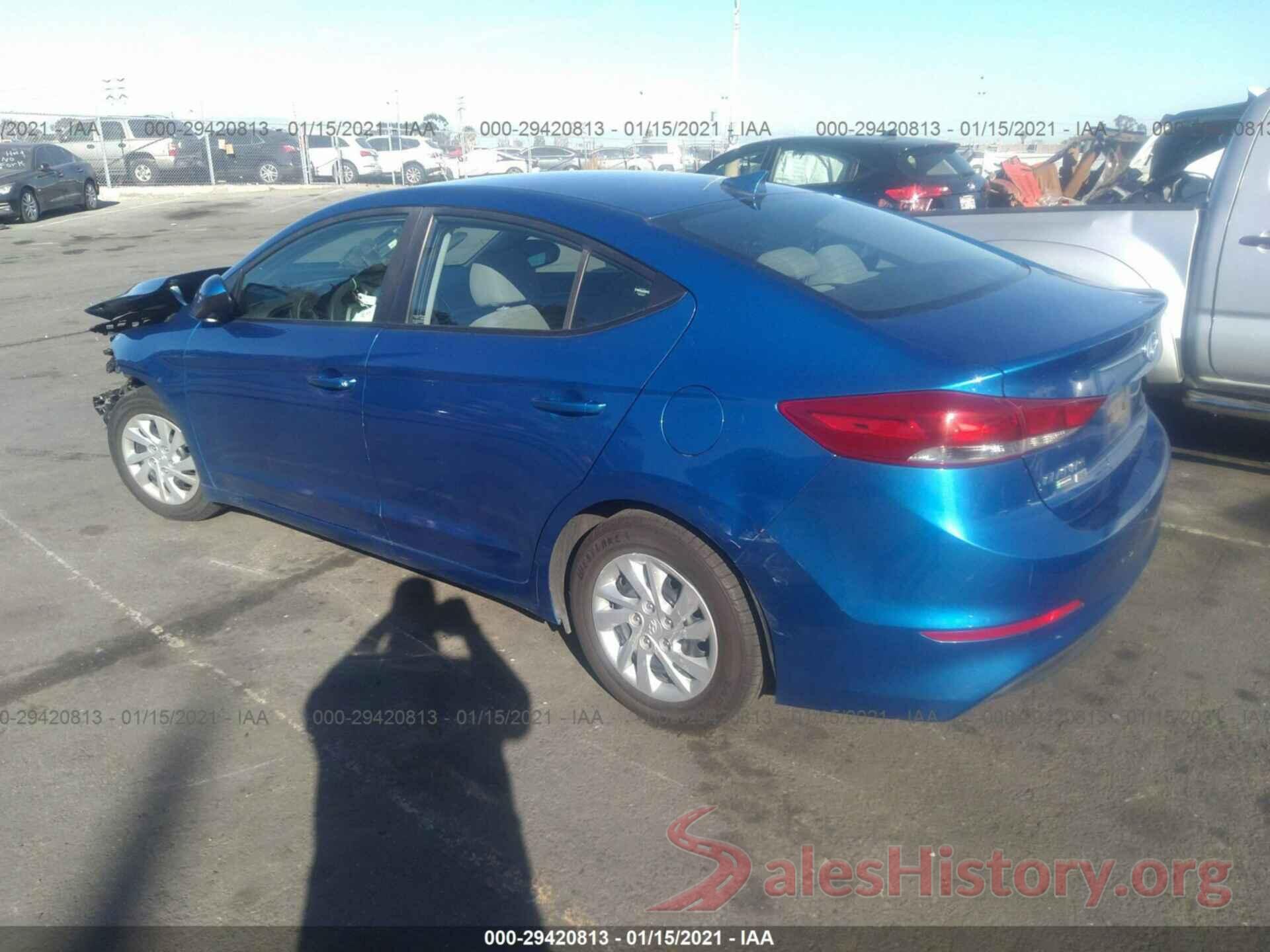 5NPD74LF8HH203642 2017 HYUNDAI ELANTRA