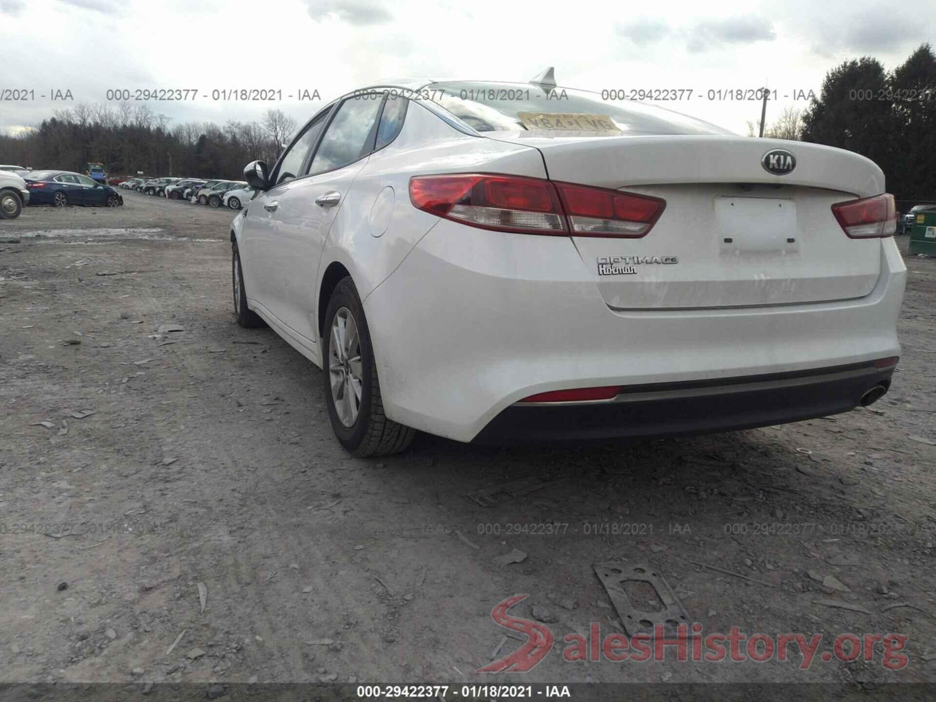 KNAGT4L38G5101221 2016 KIA OPTIMA