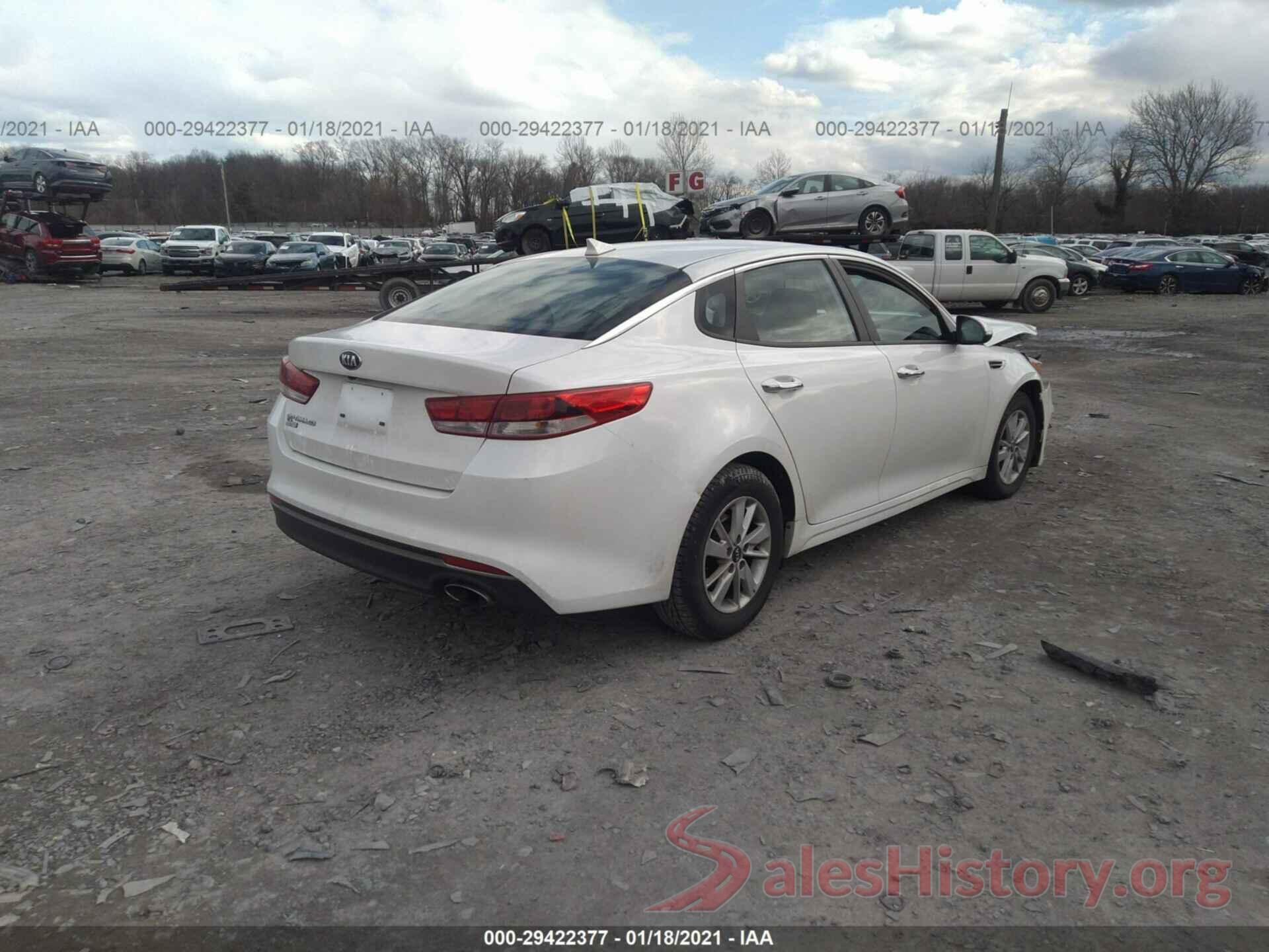 KNAGT4L38G5101221 2016 KIA OPTIMA