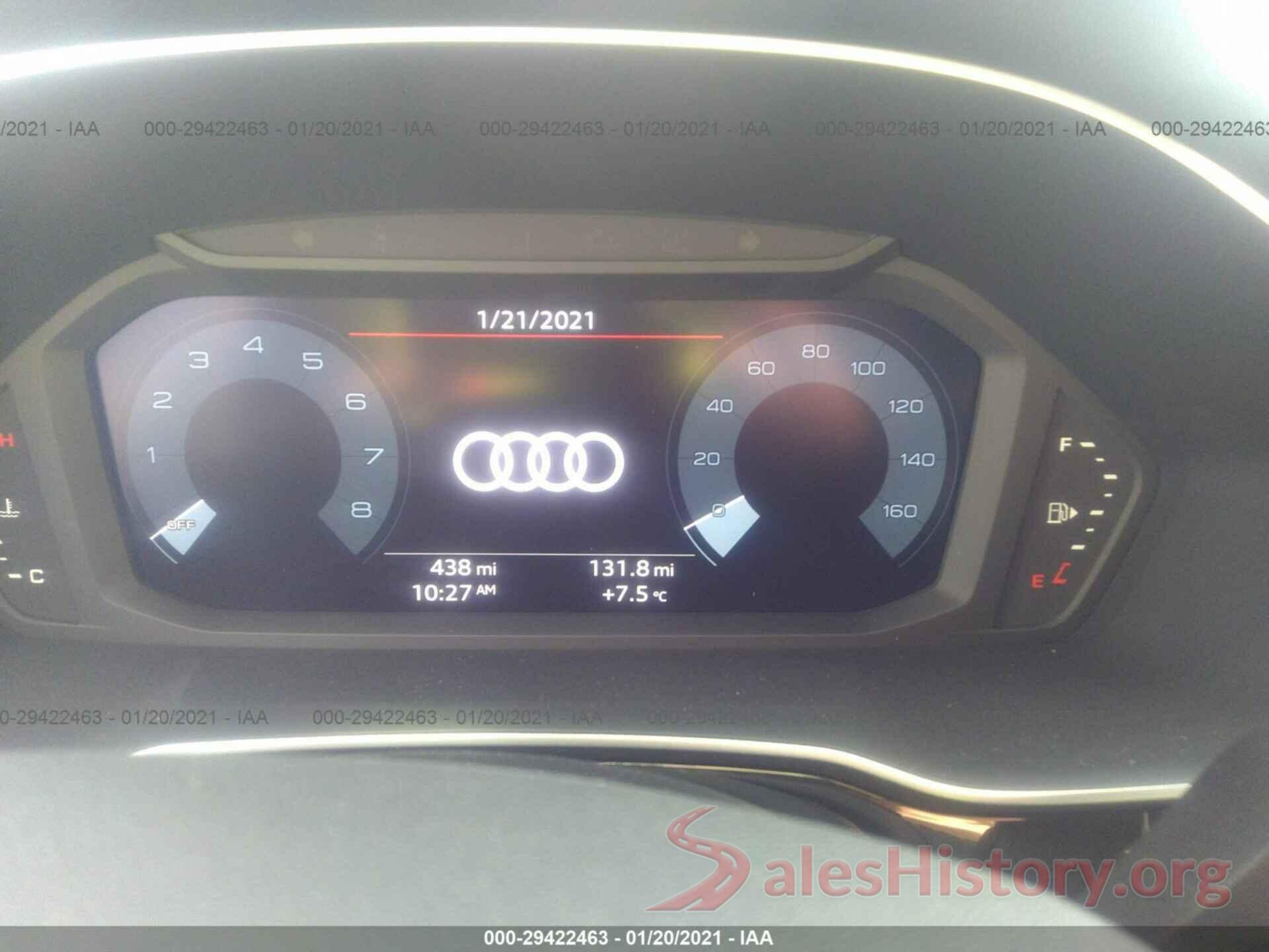 WA1EECF37M1019570 2021 AUDI Q3