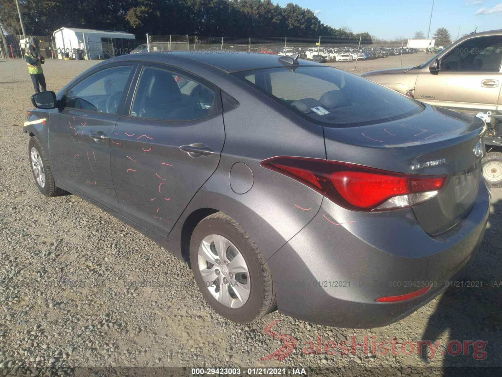 KMHDH4AE2GU619547 2016 HYUNDAI ELANTRA