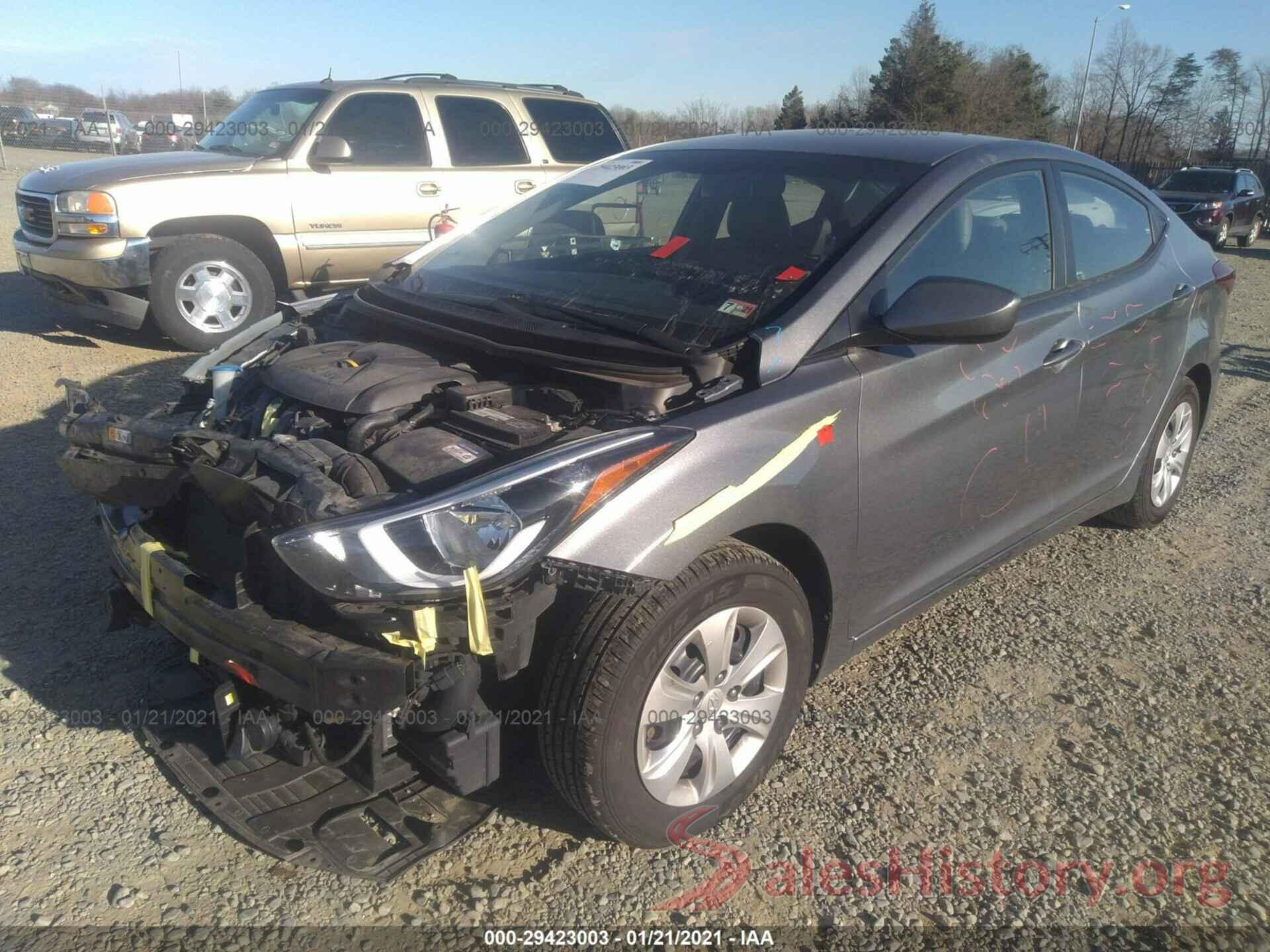 KMHDH4AE2GU619547 2016 HYUNDAI ELANTRA