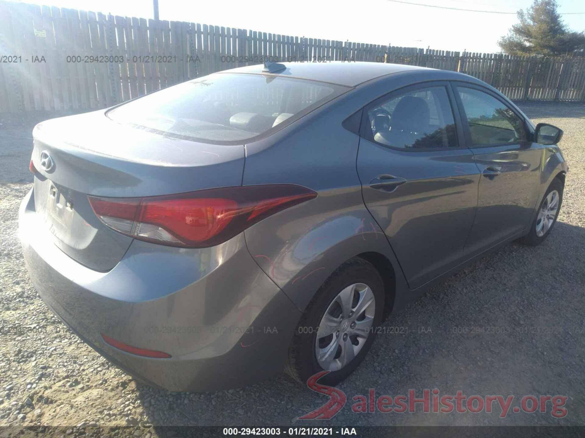 KMHDH4AE2GU619547 2016 HYUNDAI ELANTRA