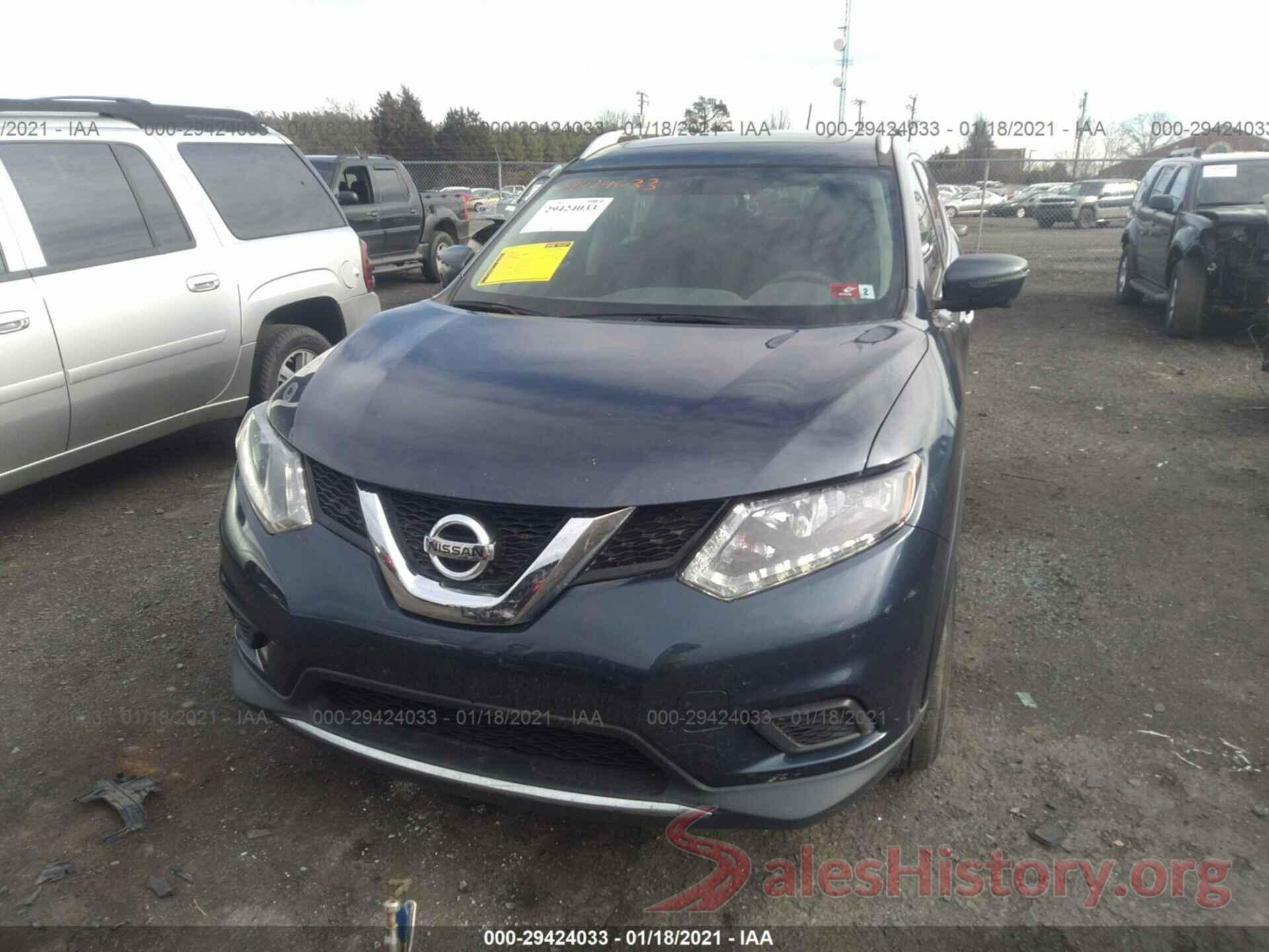 5N1AT2MV5GC899570 2016 NISSAN ROGUE