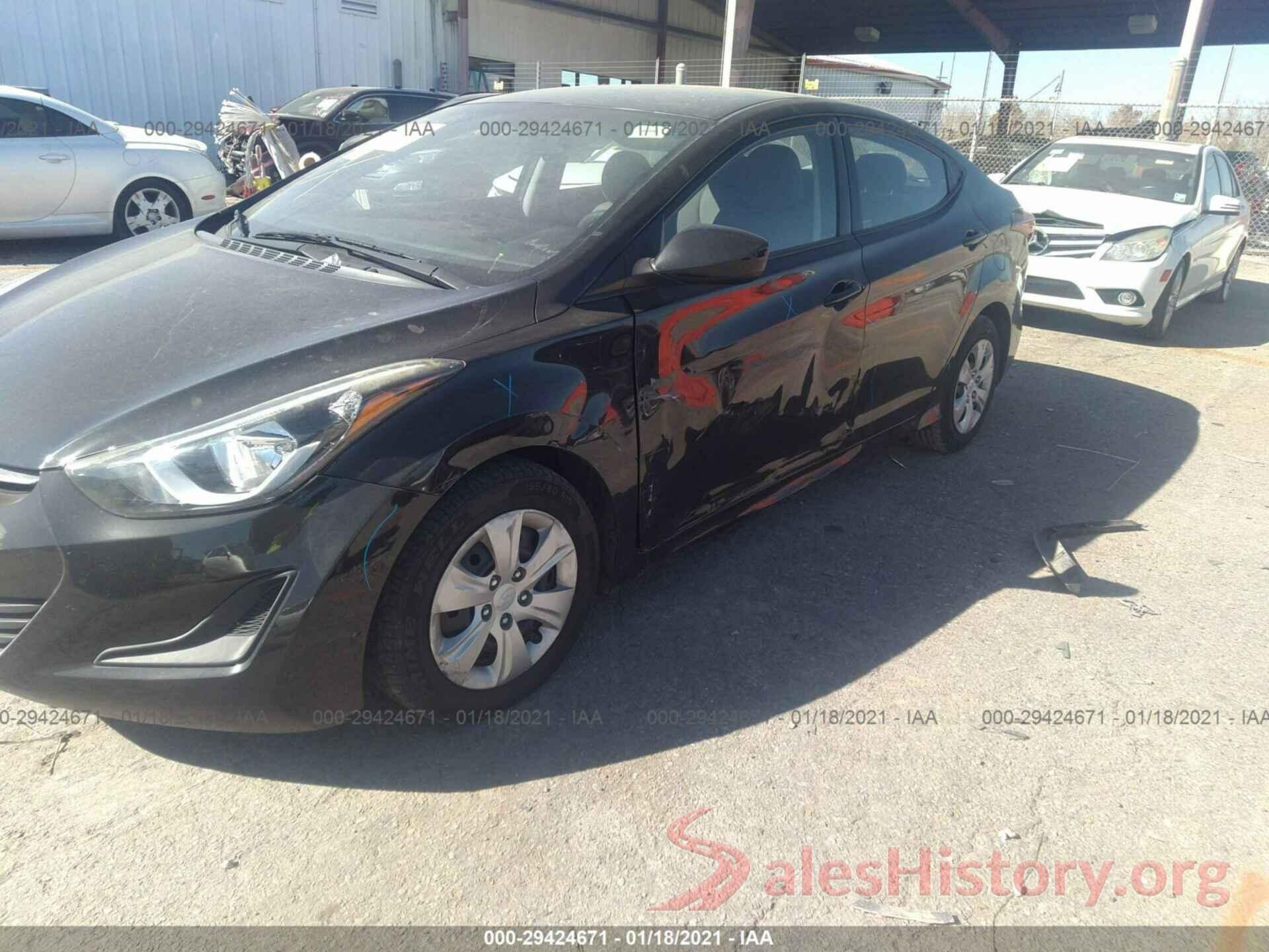 5NPDH4AE0GH695363 2016 HYUNDAI ELANTRA