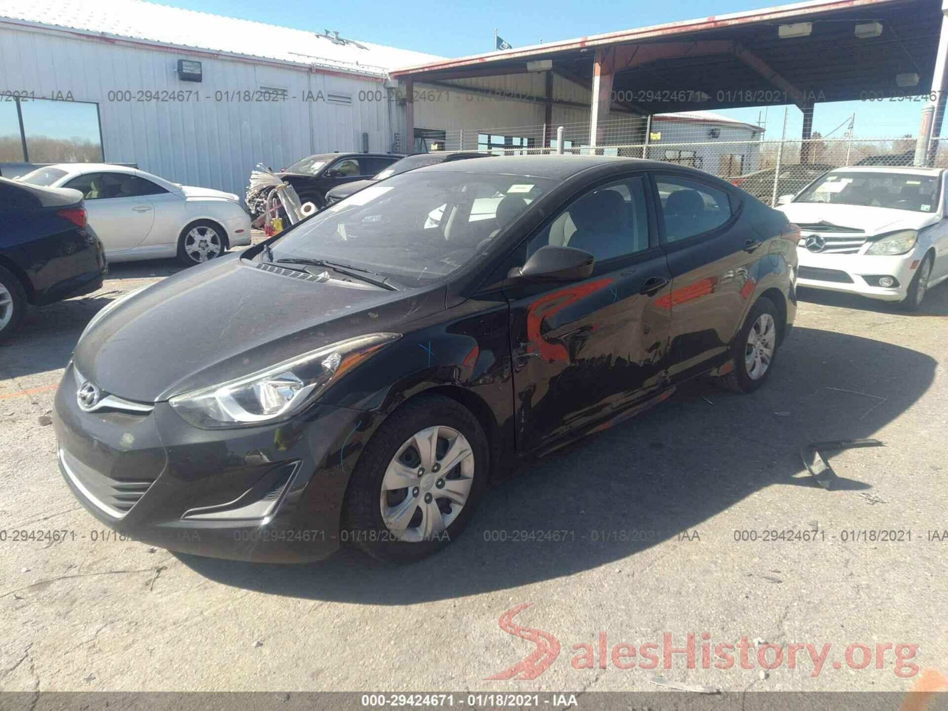 5NPDH4AE0GH695363 2016 HYUNDAI ELANTRA