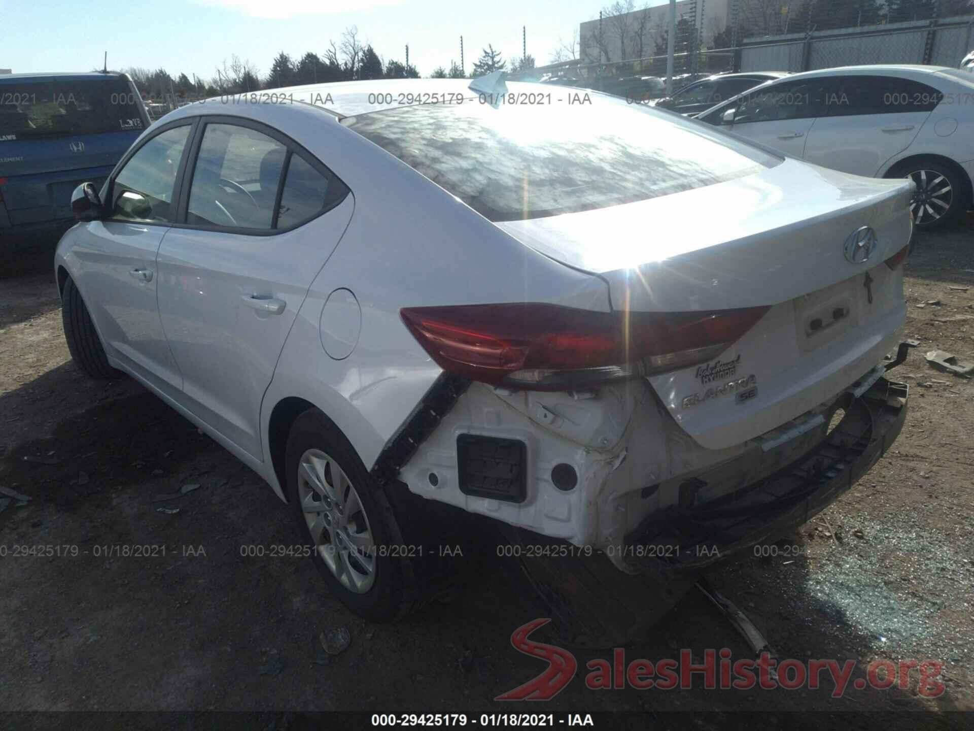 5NPD74LF6HH165246 2017 HYUNDAI ELANTRA