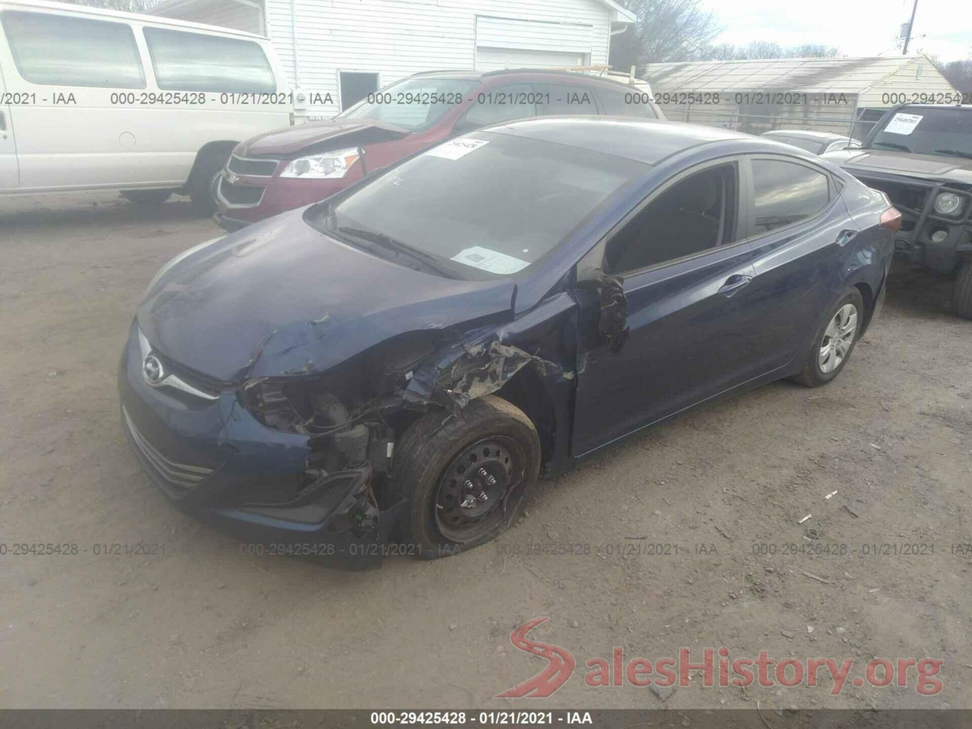 5NPDH4AE0GH743895 2016 HYUNDAI ELANTRA