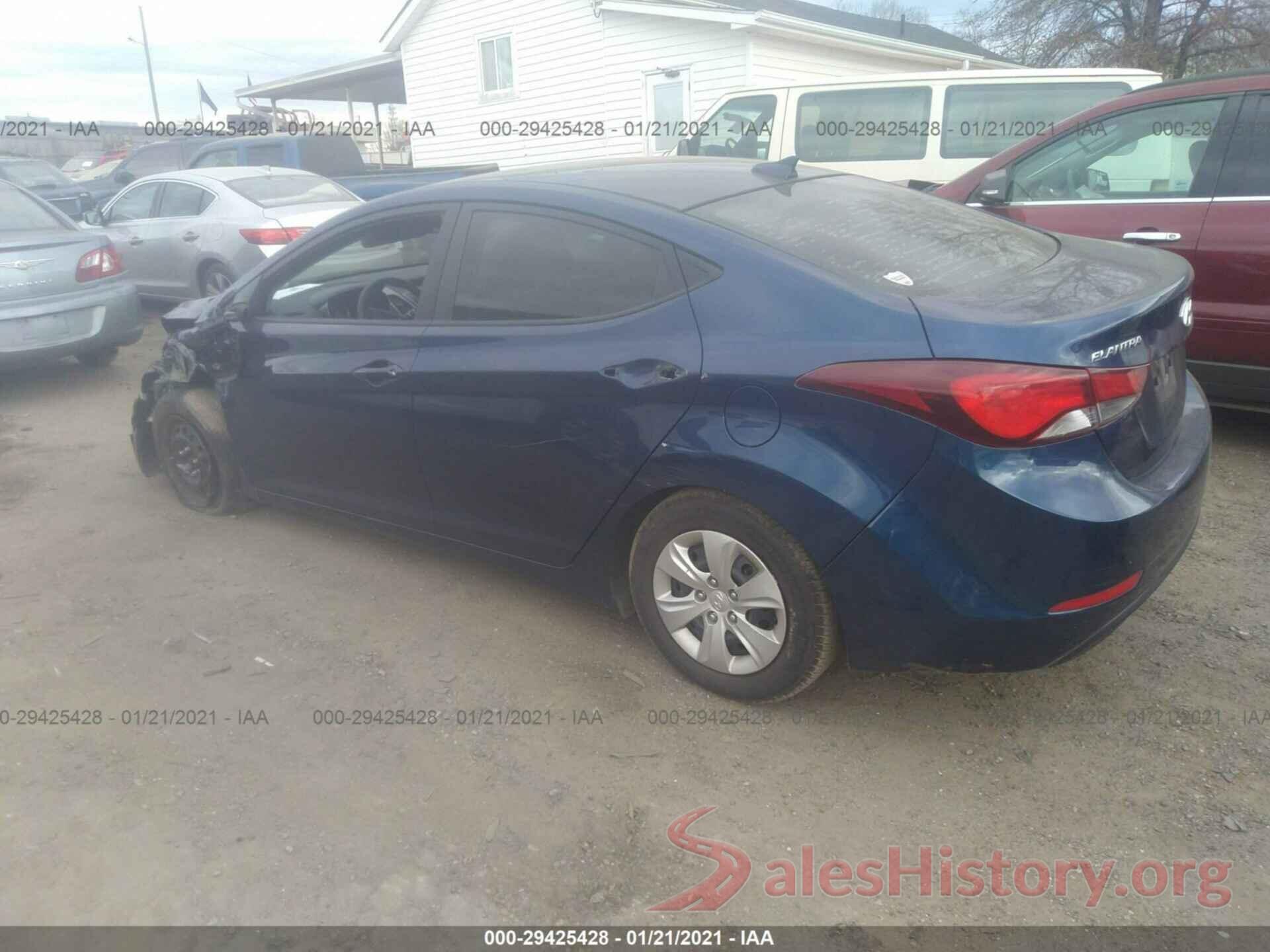 5NPDH4AE0GH743895 2016 HYUNDAI ELANTRA