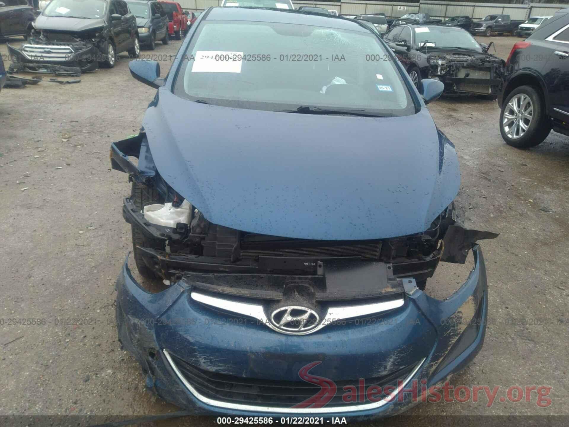 KMHDH4AEXGU632305 2016 HYUNDAI ELANTRA