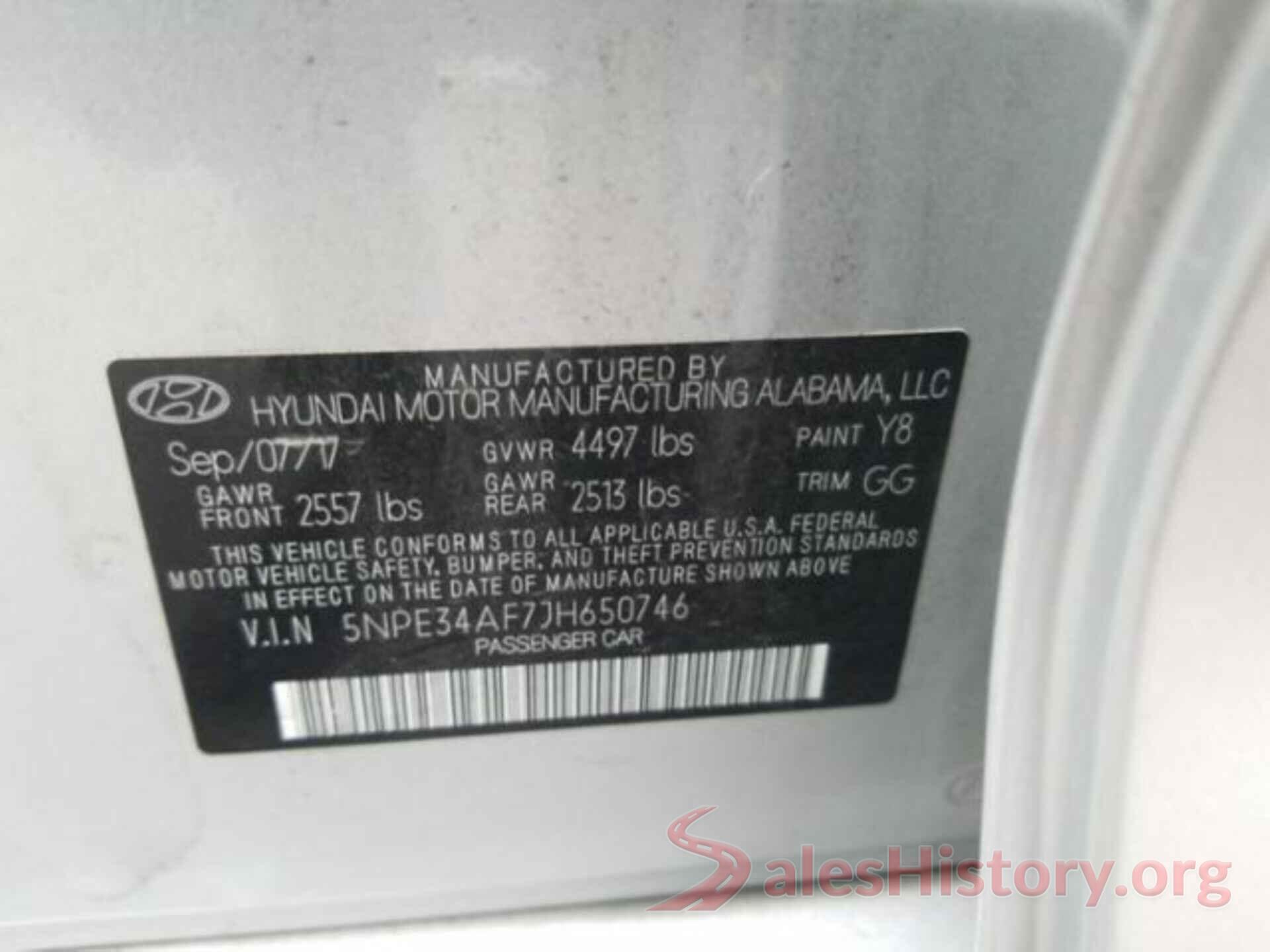 5NPE34AF7JH650746 2018 HYUNDAI SONATA