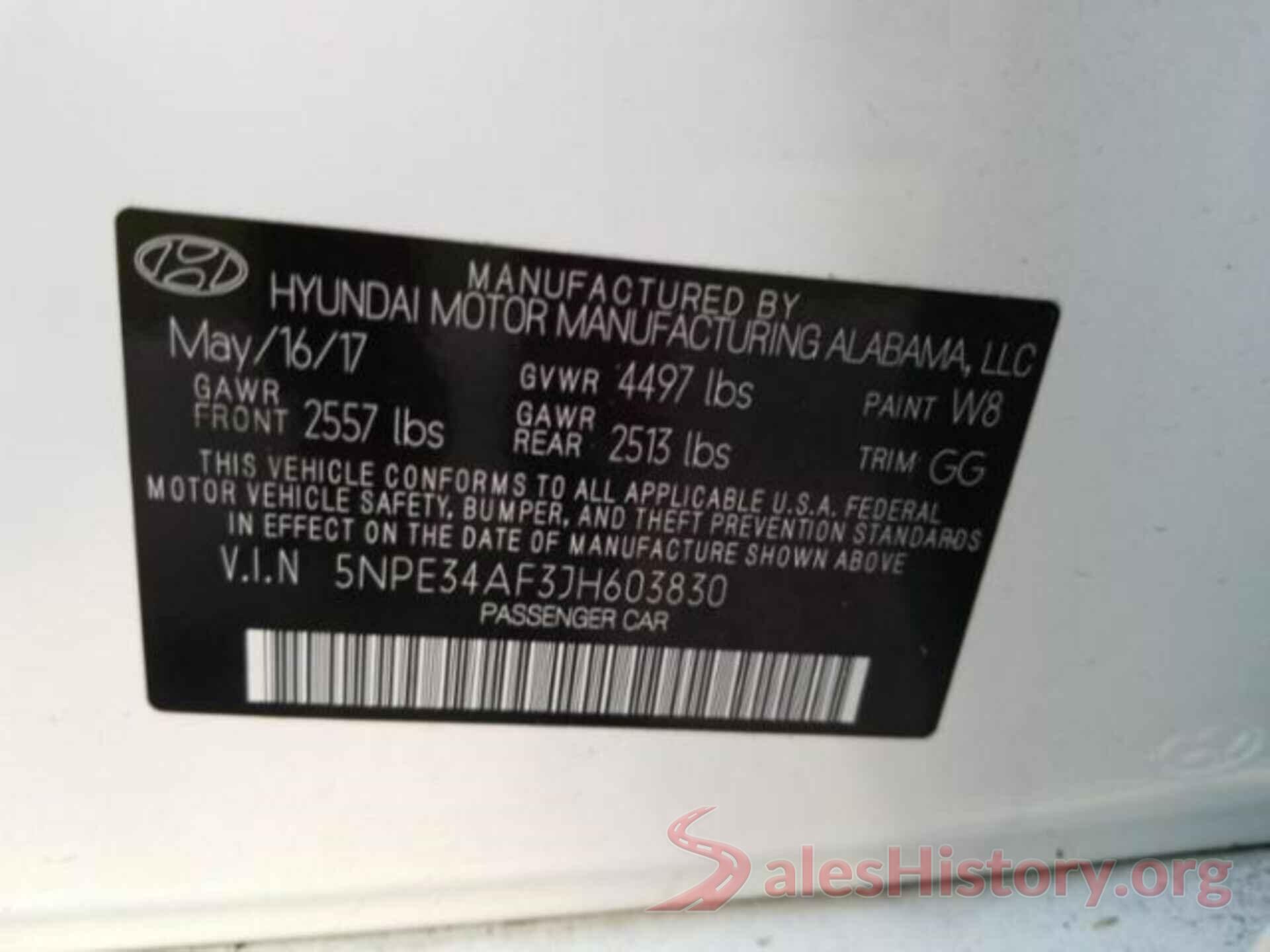 5NPE34AF3JH603830 2018 HYUNDAI SONATA