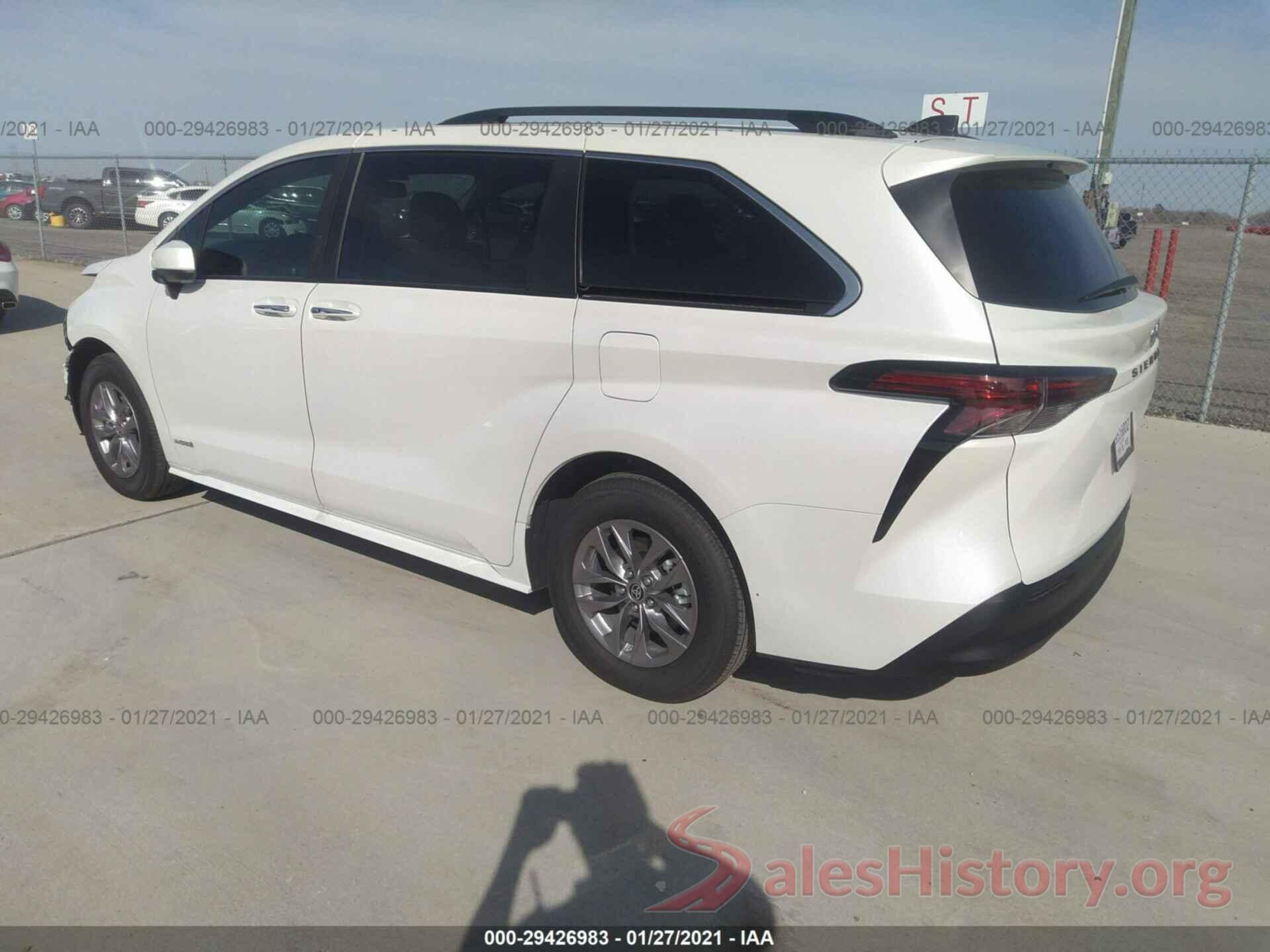 5TDYRKEC0MS008089 2021 TOYOTA SIENNA