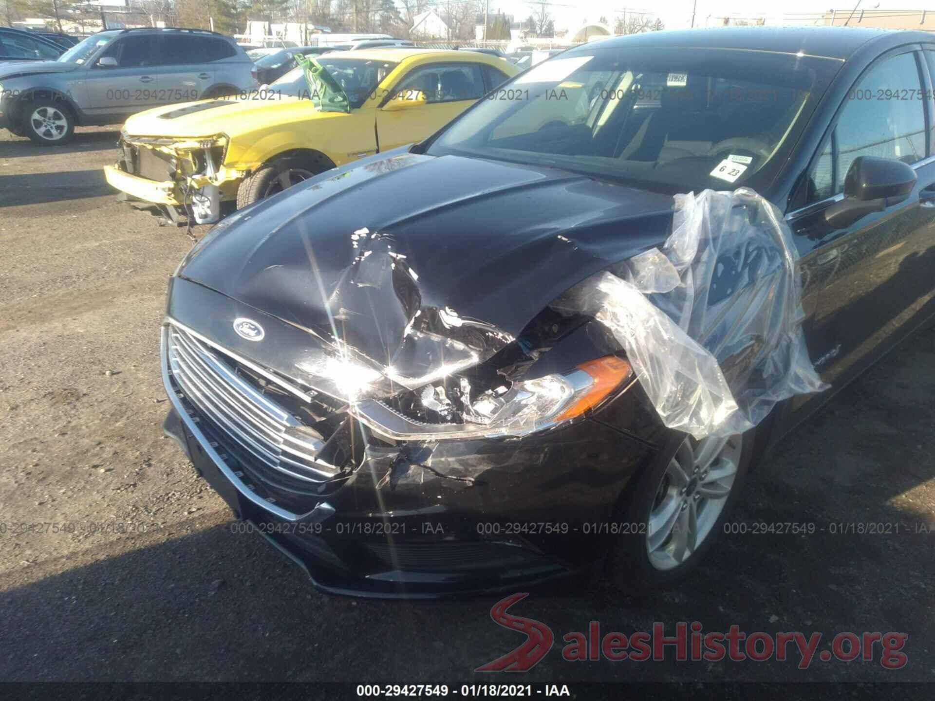 3FA6P0LU0JR152906 2018 FORD FUSION HYBRID