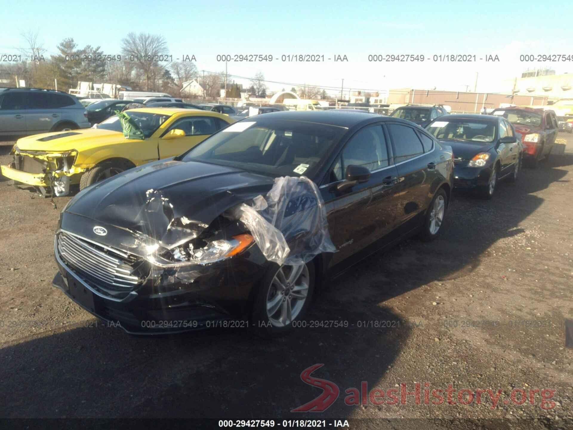 3FA6P0LU0JR152906 2018 FORD FUSION HYBRID