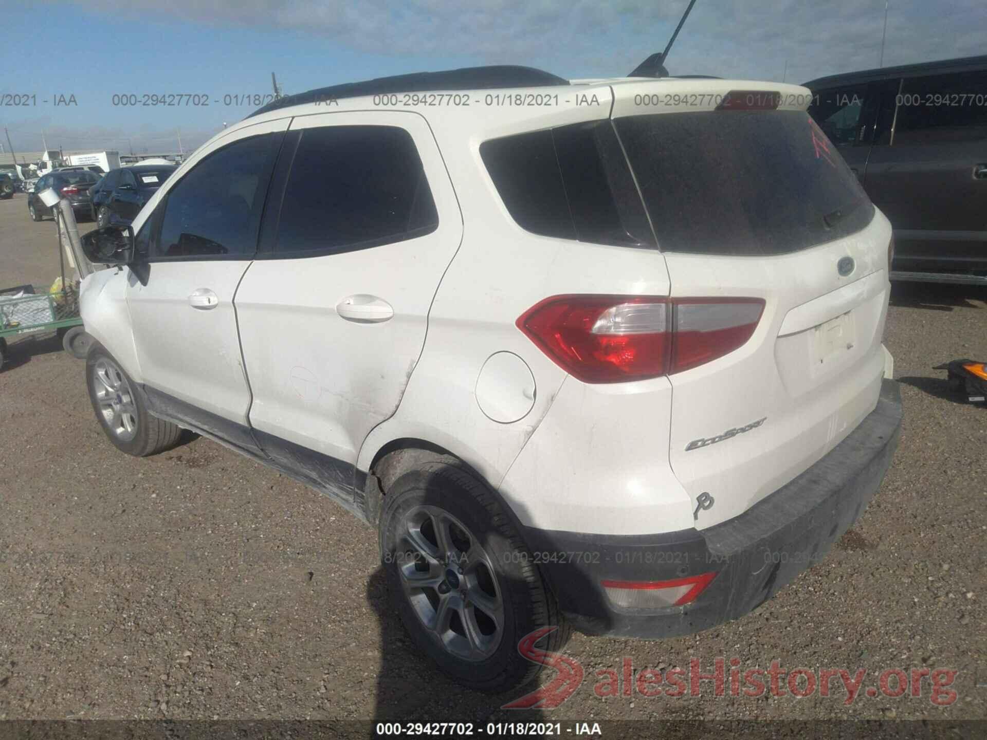 MAJ3S2GE0KC295502 2019 FORD ECOSPORT