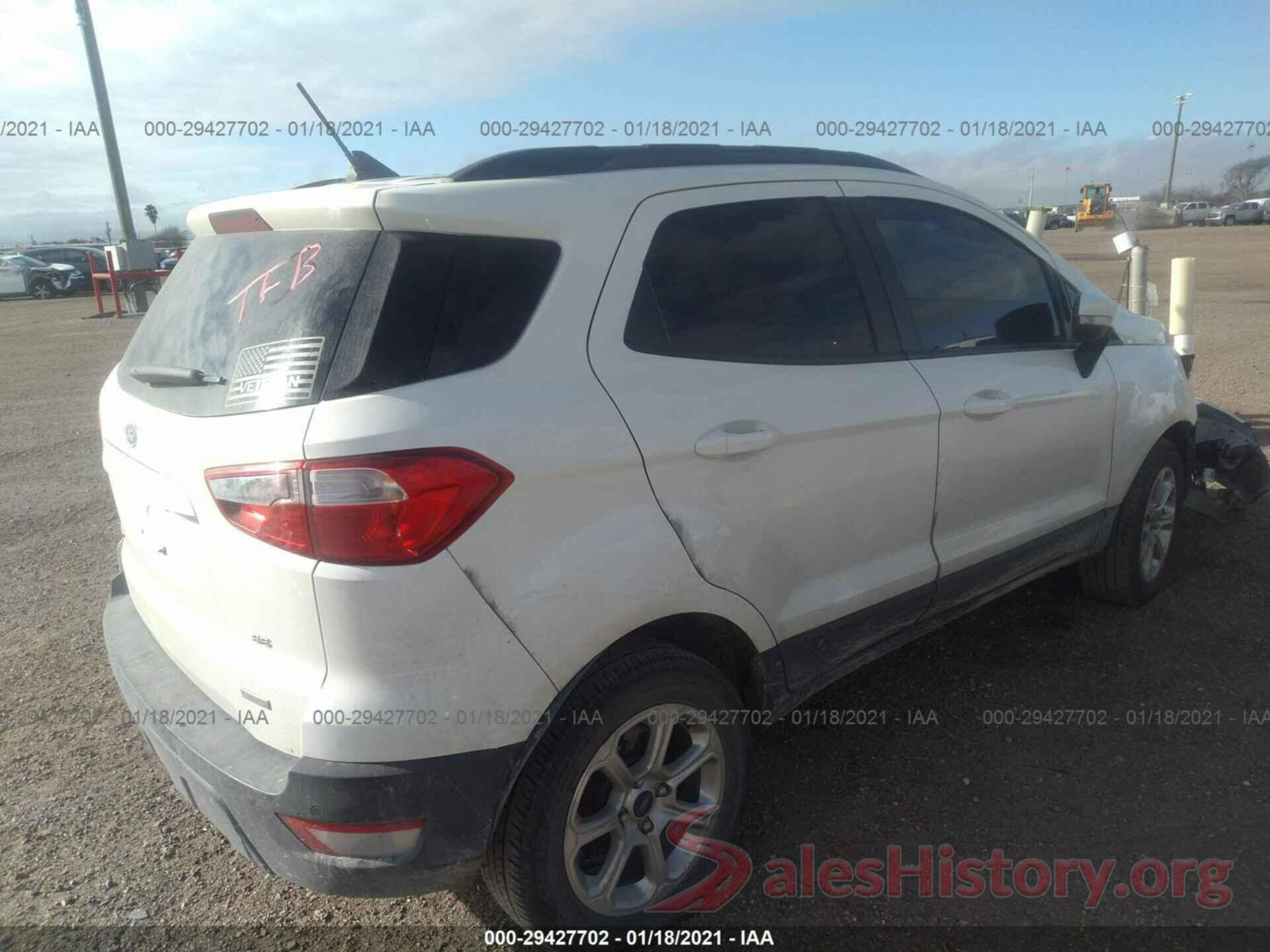 MAJ3S2GE0KC295502 2019 FORD ECOSPORT