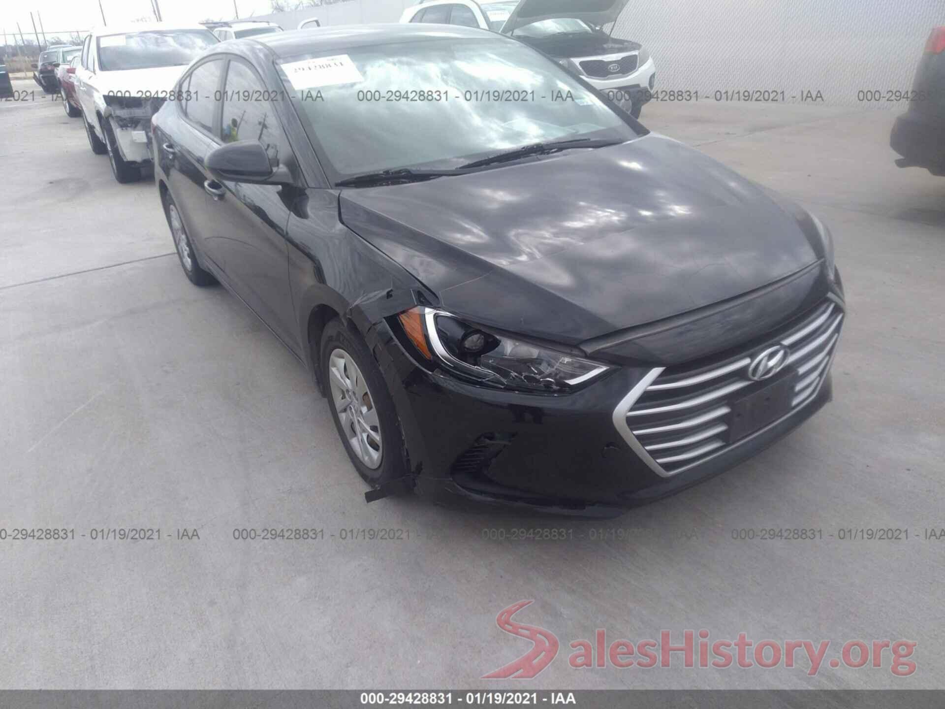 KMHD74LF6HU128862 2017 HYUNDAI ELANTRA