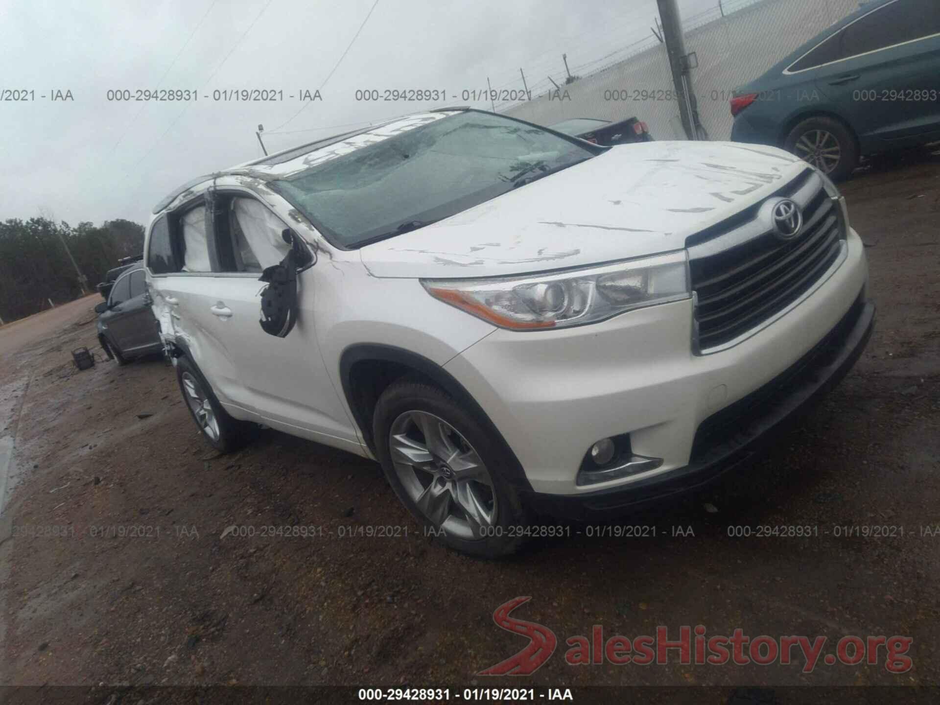 5TDYKRFH8GS164666 2016 TOYOTA HIGHLANDER