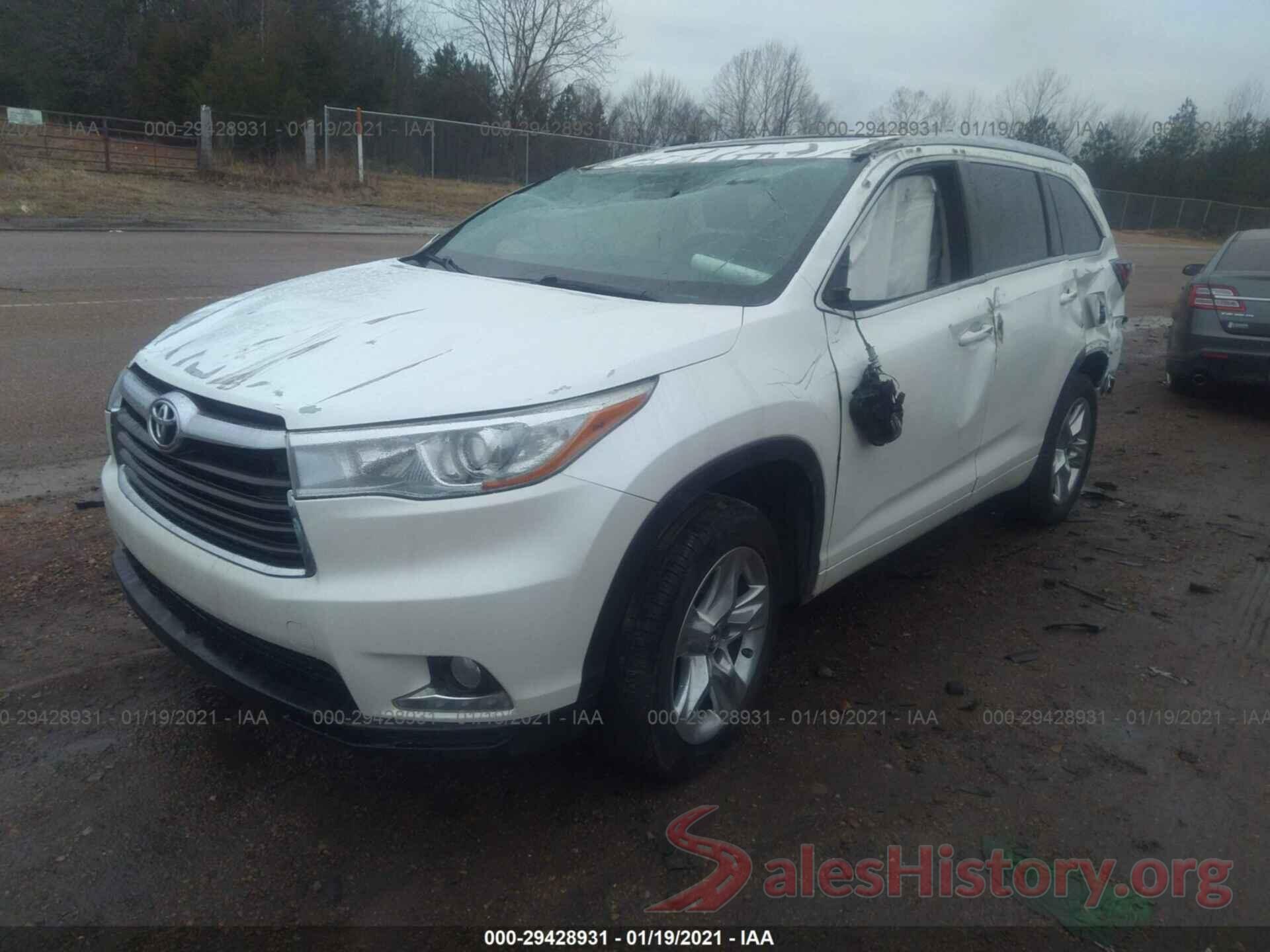 5TDYKRFH8GS164666 2016 TOYOTA HIGHLANDER