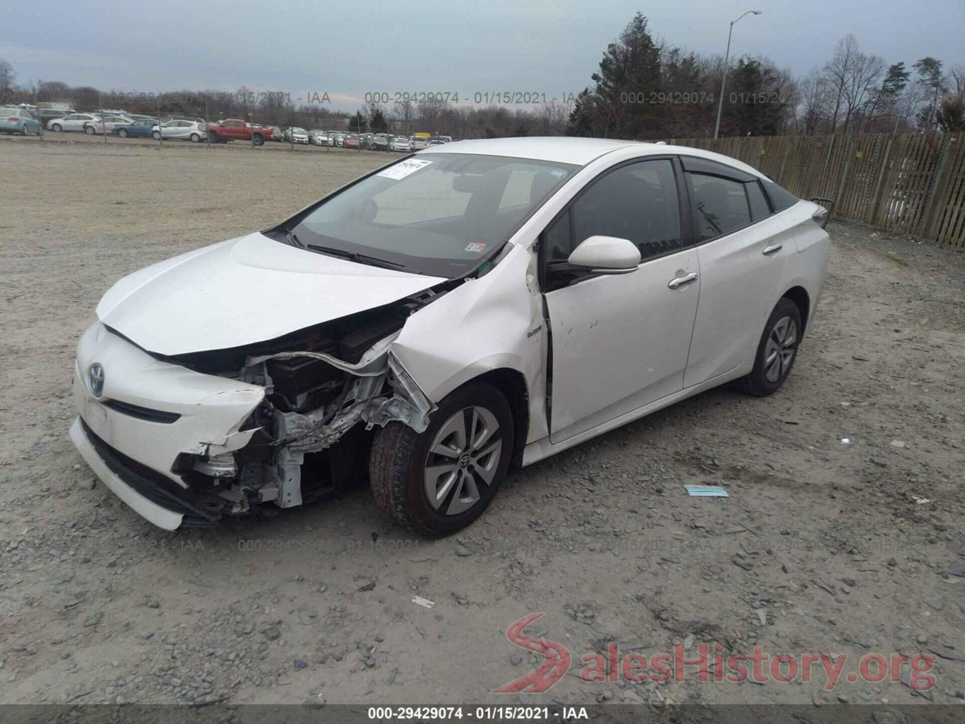 JTDKARFU5G3018636 2016 TOYOTA PRIUS