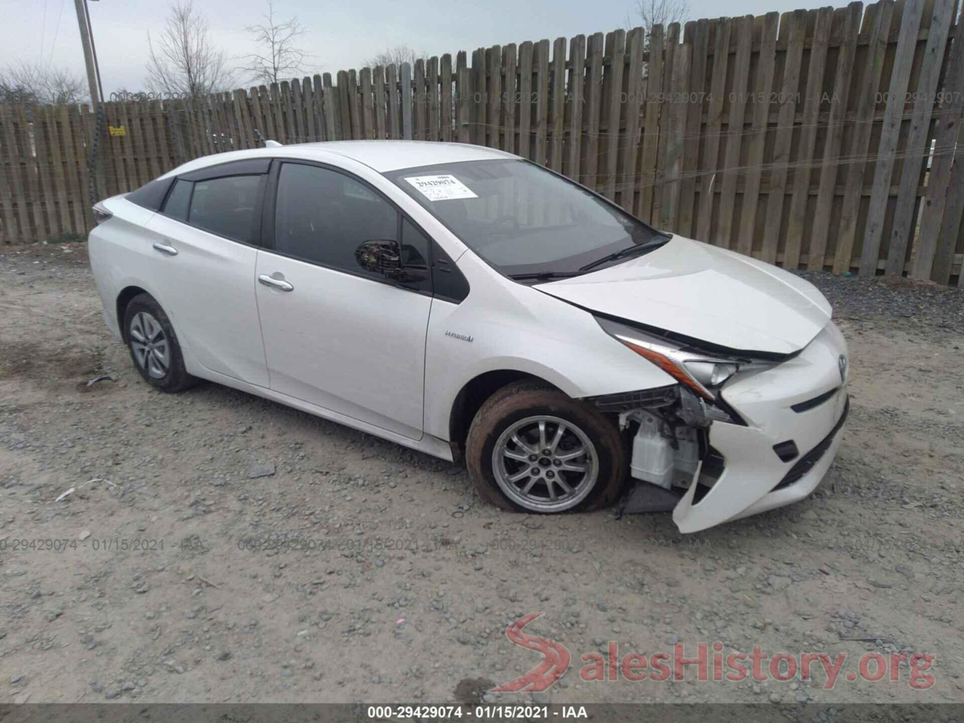 JTDKARFU5G3018636 2016 TOYOTA PRIUS