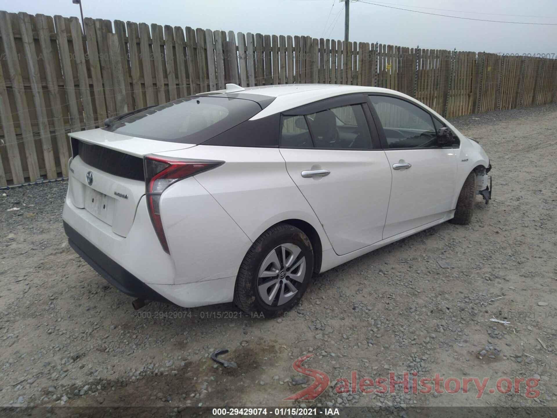 JTDKARFU5G3018636 2016 TOYOTA PRIUS