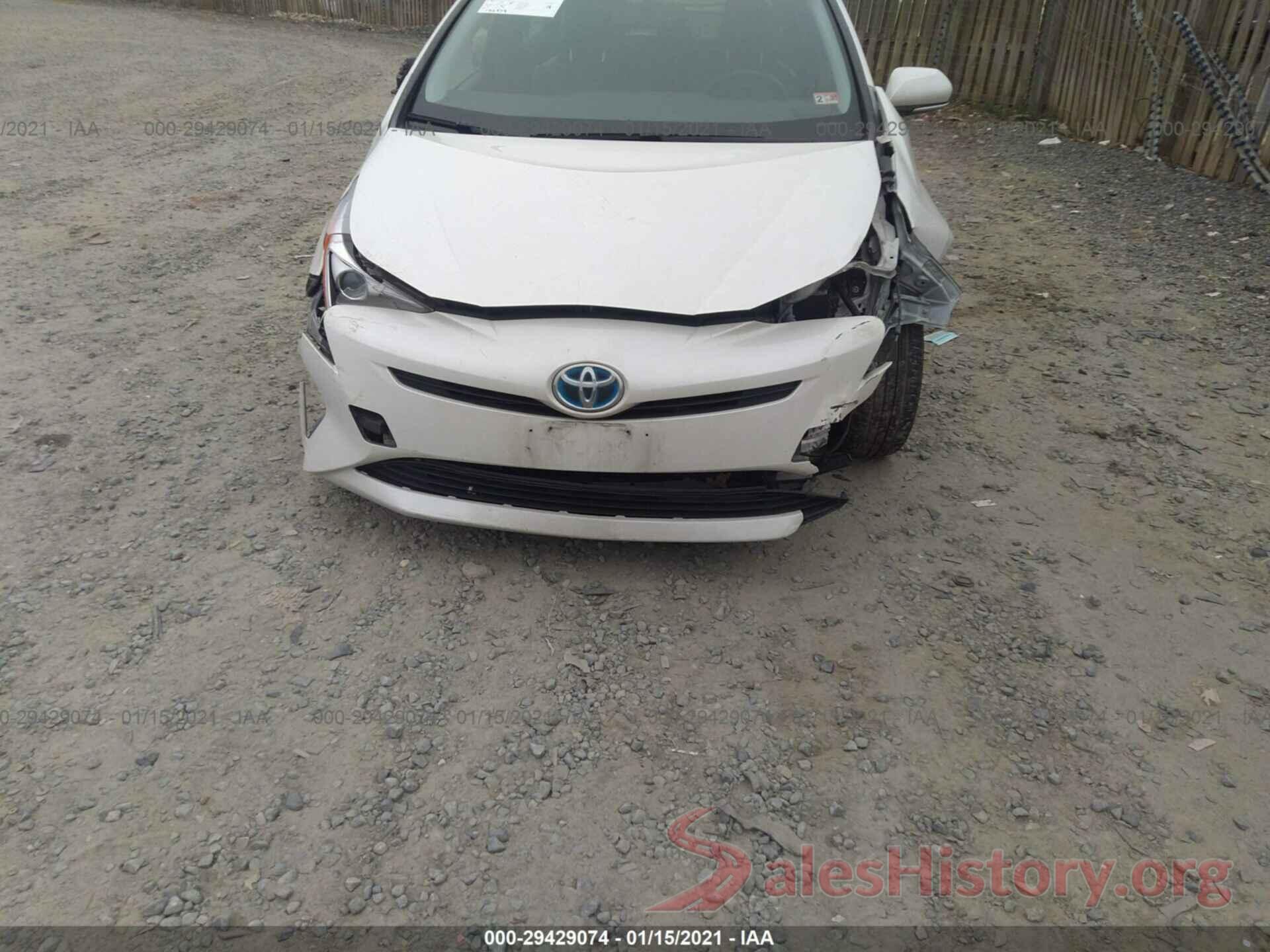 JTDKARFU5G3018636 2016 TOYOTA PRIUS