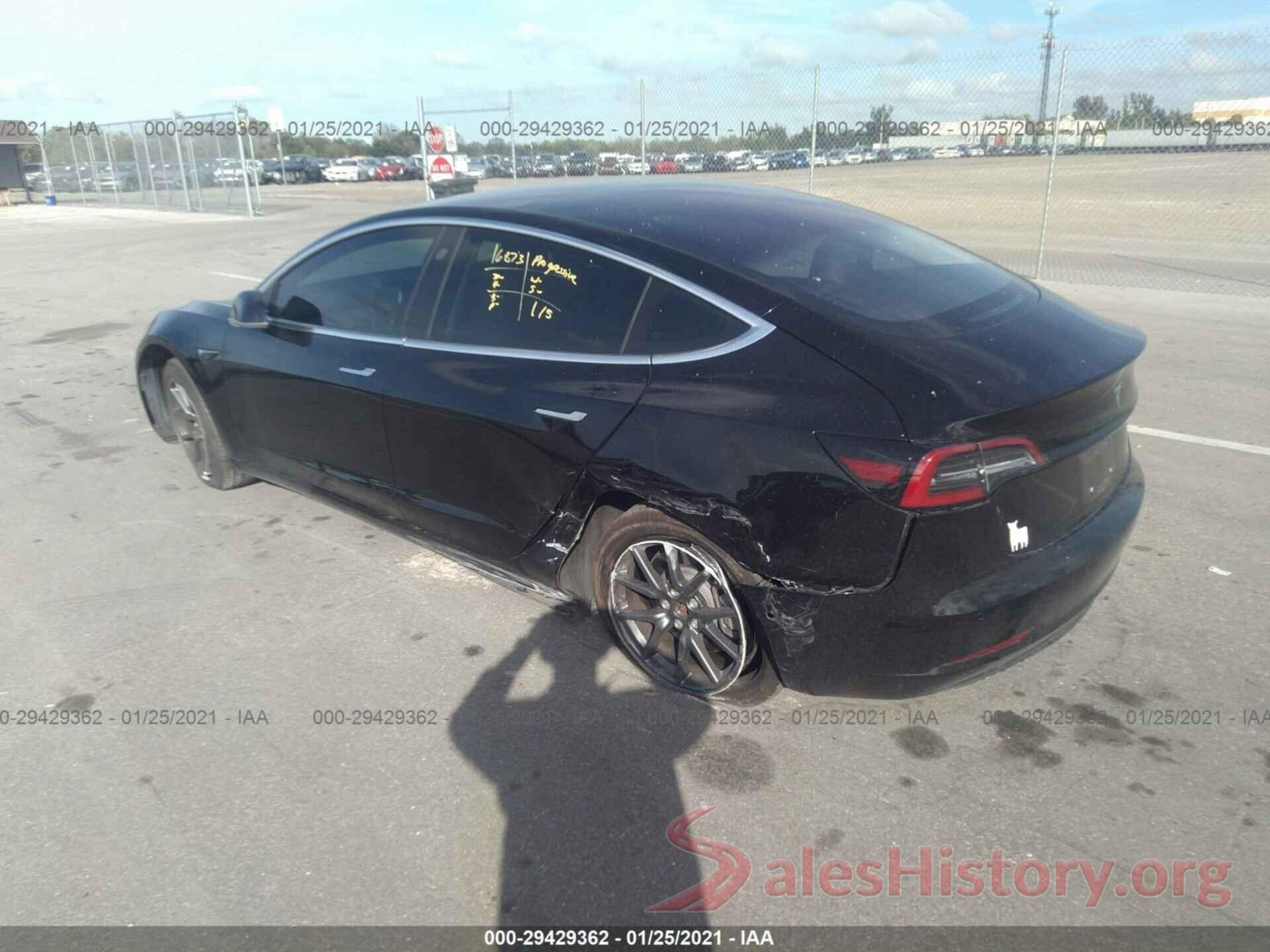 5YJ3E1EA4JF020955 2018 TESLA MODEL 3